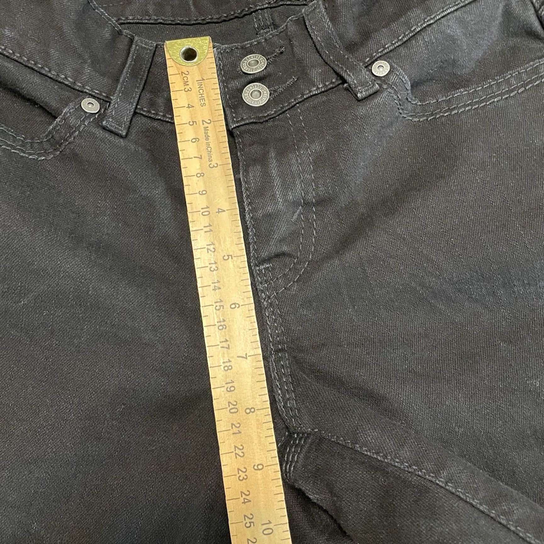 Levi's VINTAGE Levi's 529 Jeans Women's Black Dark Wash Straight Size 6 Medium 6M Women Jeans Size 28" / US 6 / IT 42 - 6 Thumbnail