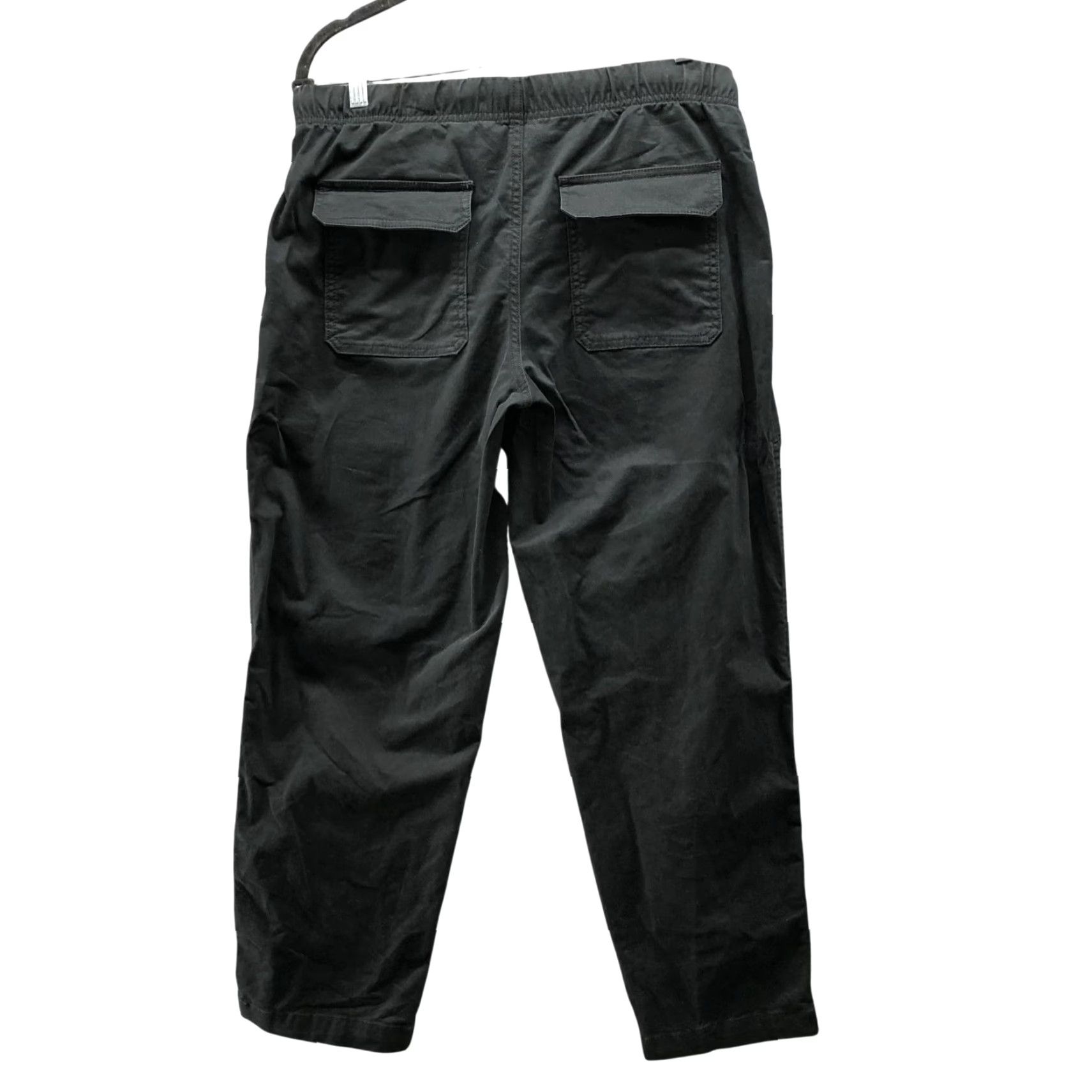 Banana Republic Banana Republic Pants Womens M Black Mid Rise Stretch Chino Tapered Ankle Casual Size 32" / US 10 / IT 46 - 2 Thumbnail