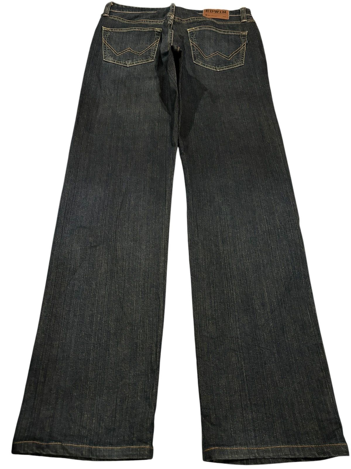 Edwin × Japanese Brand Vintage Y2k Edwin 403 Made In Japan Straight Cut Jeans Size US 33 - 2 Thumbnail