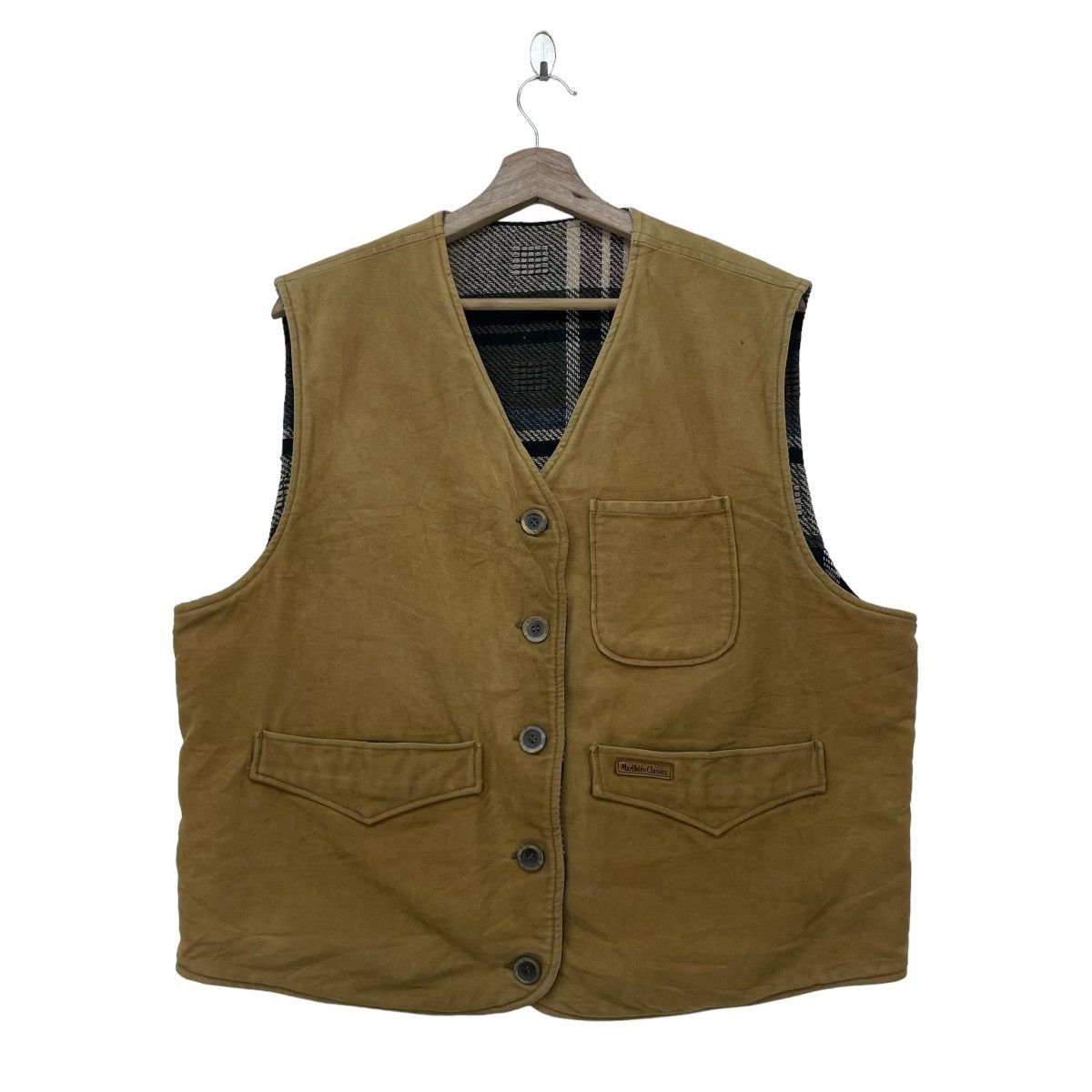 Marlboro 🔥VtgMalboro Classics Reversible Vest Jacket Detachble Butto Size US M / EU 48-50 / 2 - 5 Thumbnail