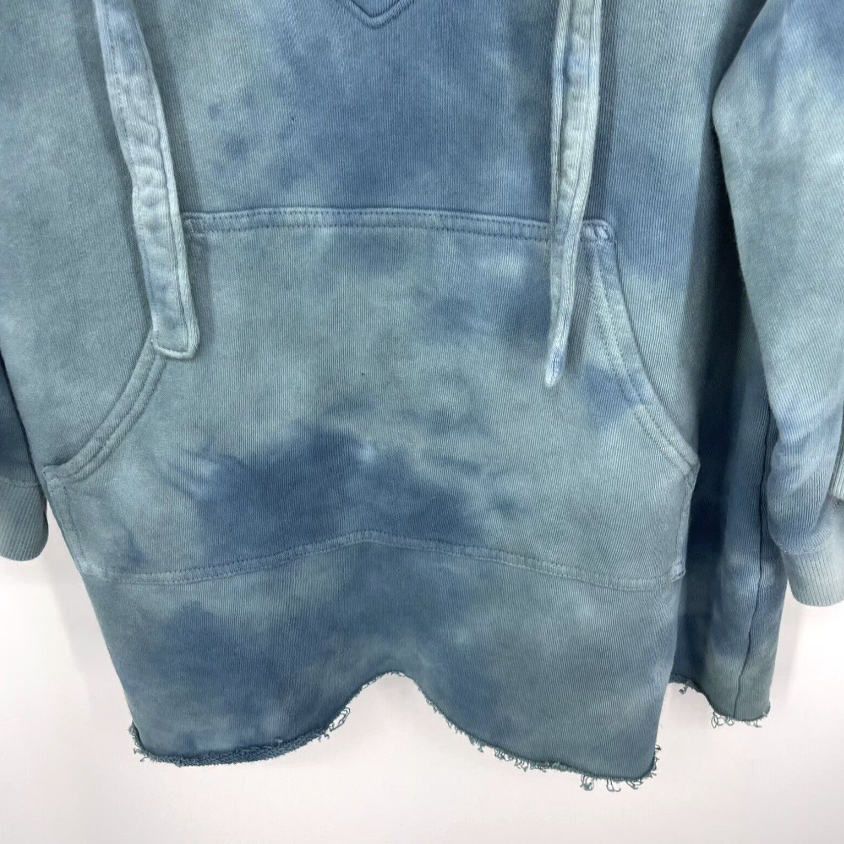 Vintage Warm NY Hoodie Sweatshirt Womens Large Blue Tie Dye Relaxed Boho Pocket 3/4 Sleeve Tunic V-Neck Casual Size L / US 10 / IT 46 - 4 Thumbnail