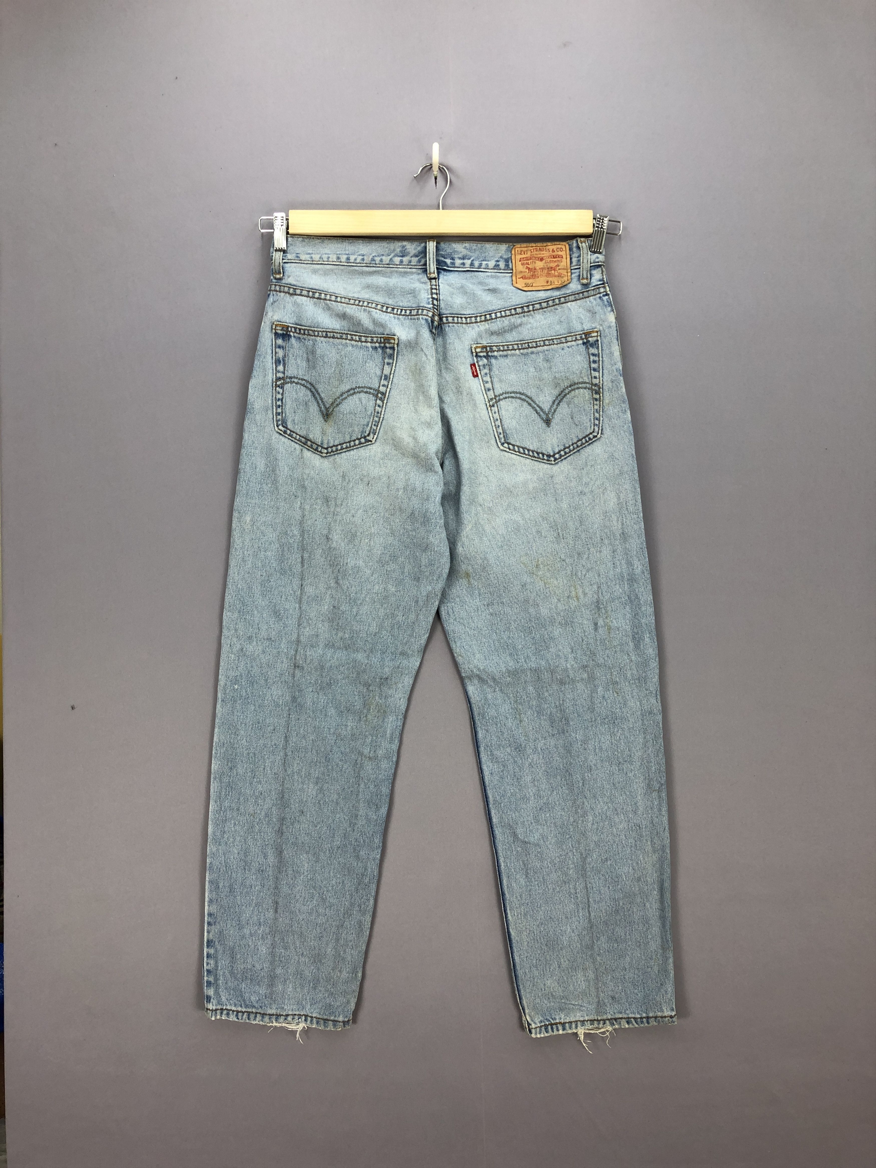Levi's Vintage Y2K Levis Sun Faded Jeans Levi's Light Wash Denim Size US 34 / EU 50 - 2 Thumbnail