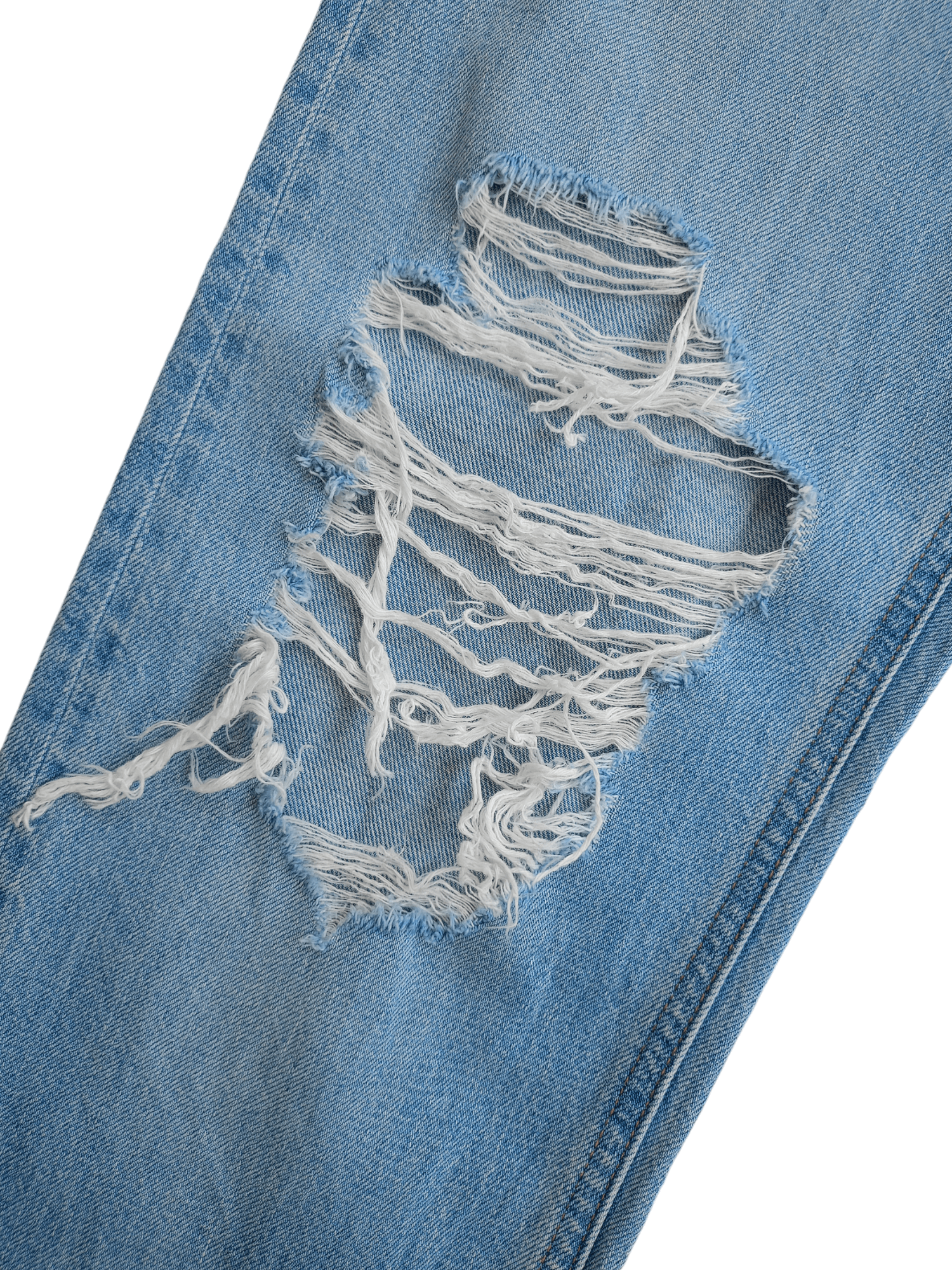 Kaihara Denim × Uniqlo × Vintage UNIQLO Regular, Straight Cut Distressed Vintage Denim Size US 26 / EU 42 - 7 Thumbnail