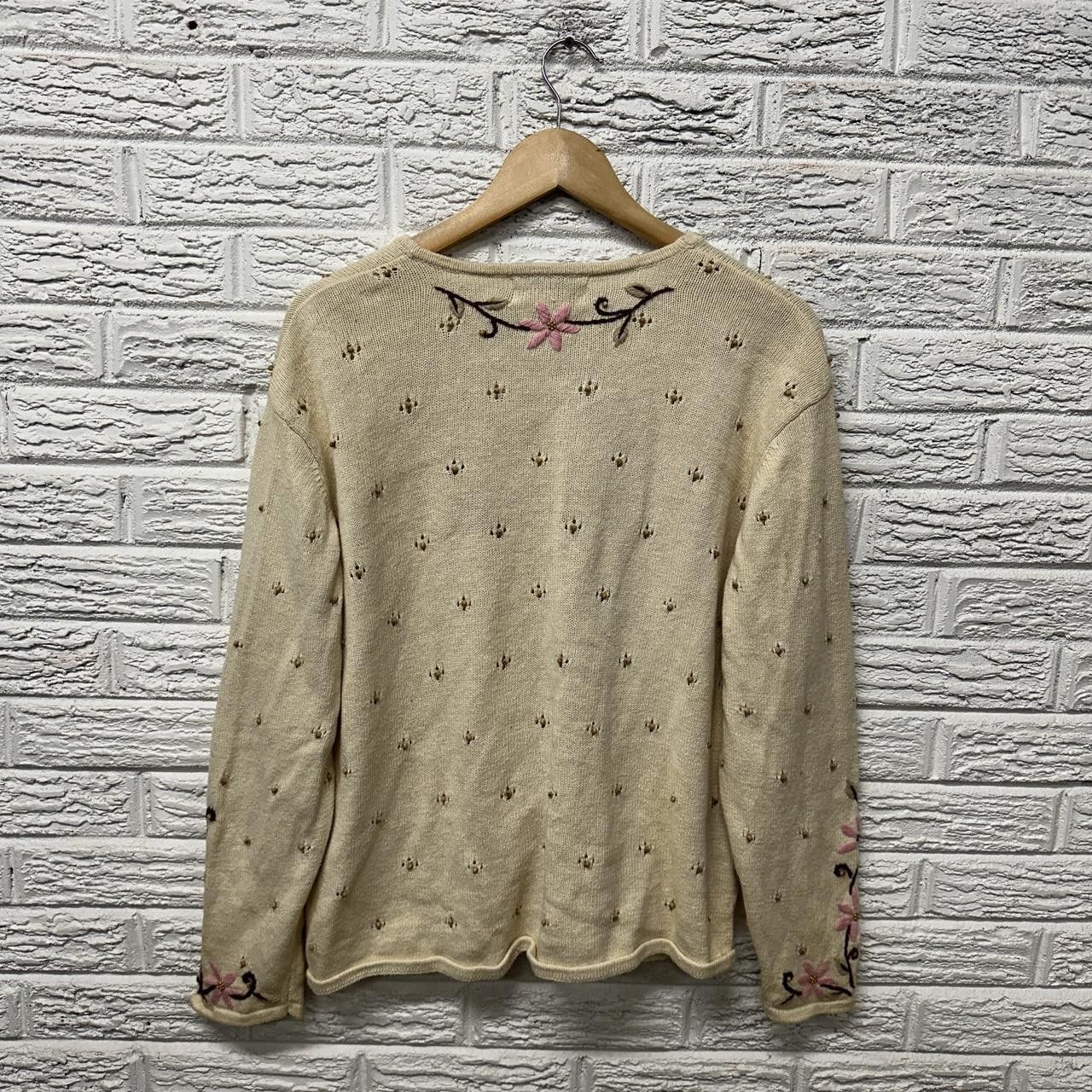 Vintage Vintage Mandal Bay Retro Floral Sweater Women’s XL Cardigan Size XL / US 12-14 / IT 48-50 - 3 Thumbnail