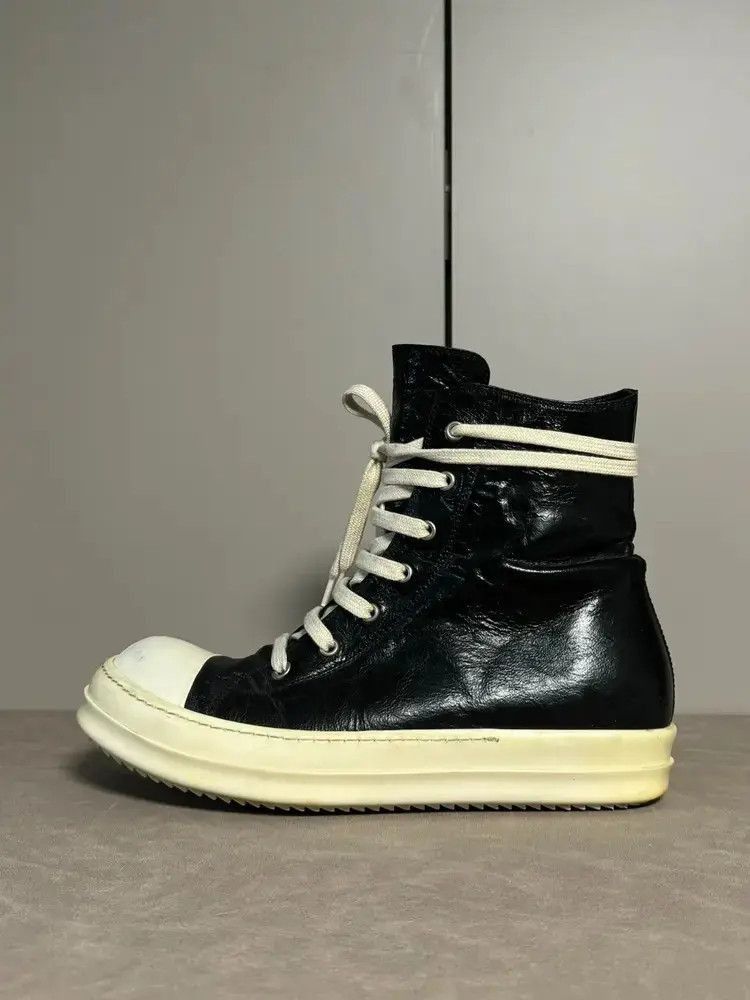 Rick Owens Sz 42.5 Rickowens Mainline Leather Hi-top-2505 Size US 9.5 / EU 42-43 - 3 Thumbnail