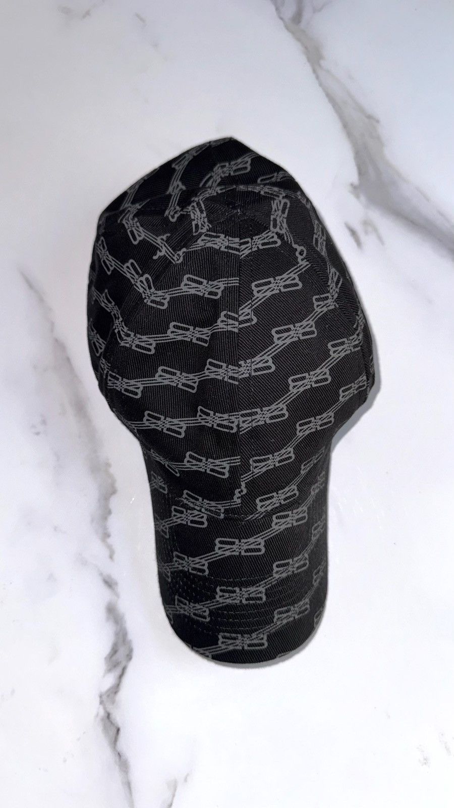Balenciaga Balenciaga BB Monogram Black Baseball Cap Size ONE SIZE - 4 Thumbnail