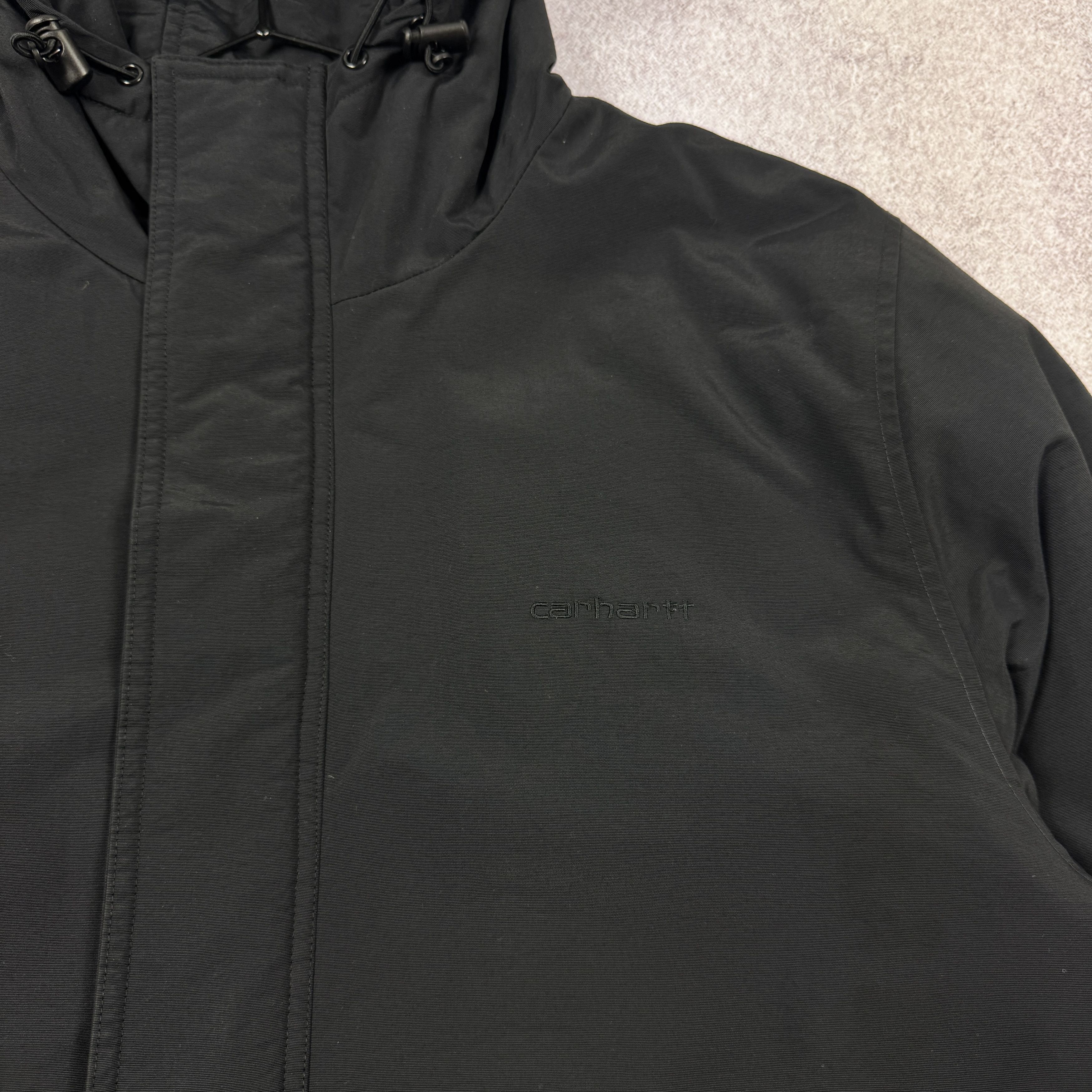 Carhartt × Carhartt Wip Men`s CARHARTT KODIAK BLOUSON NYLON WARM BLACK JACKET Size US XL / EU 56 / 4 - 4 Thumbnail