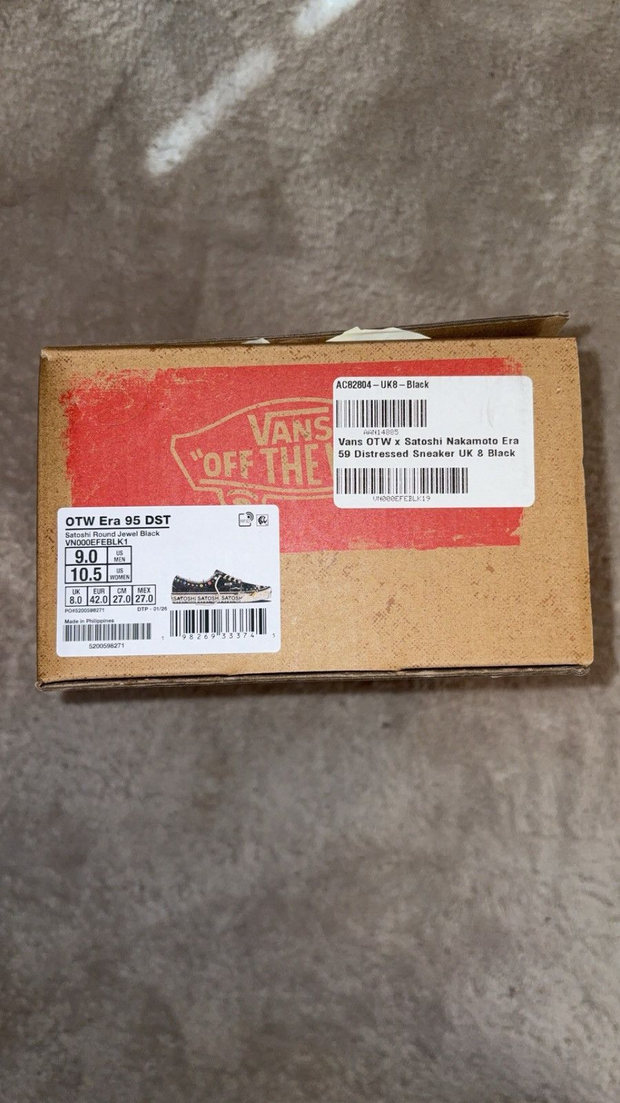 Van Vans OTW Era 95 Satoshi Nakamoto Lucky Charm Size US 9 / EU 42 - 1 Thumbnail