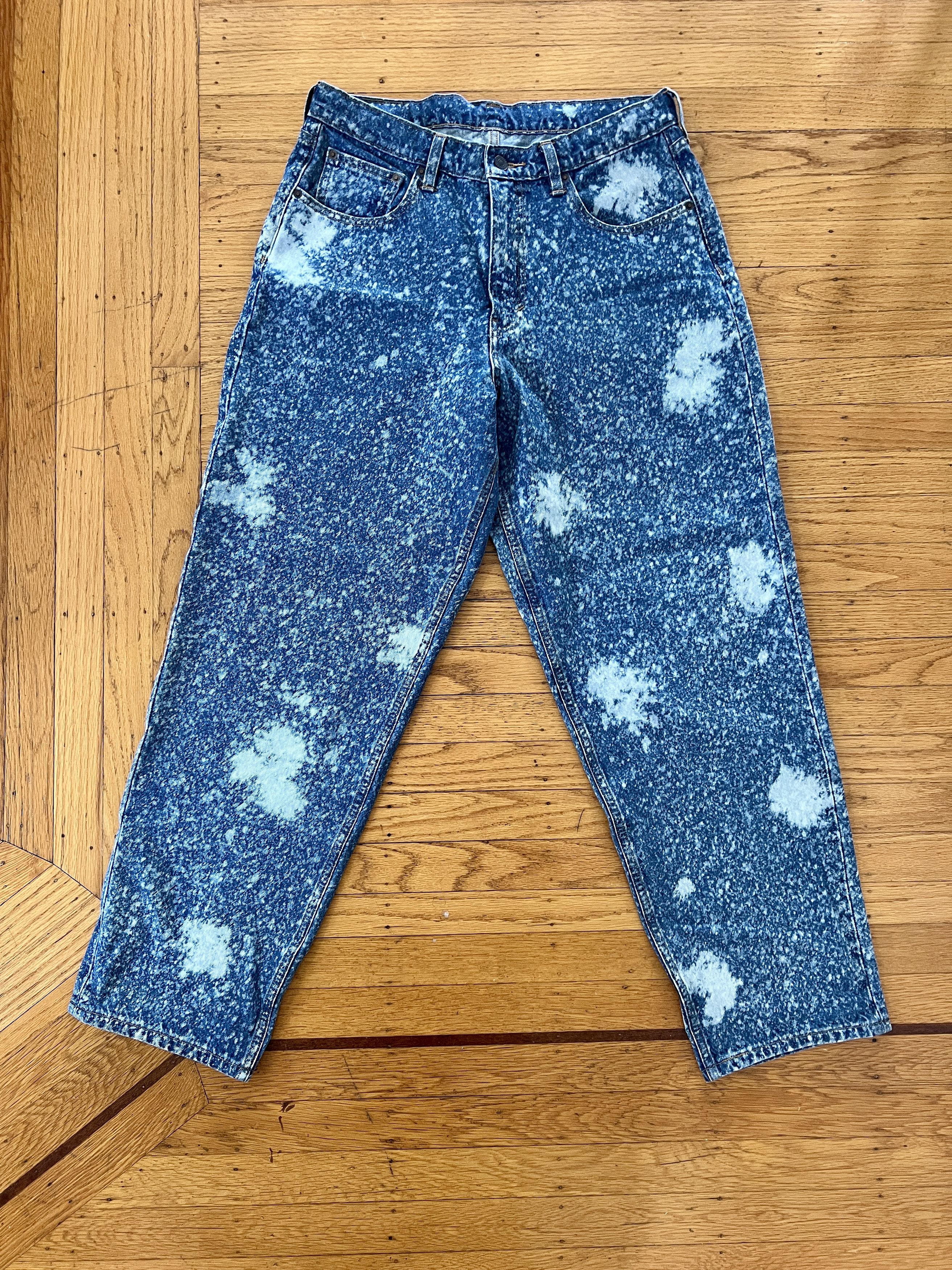 Levi's Rare Acid Wash Bleached Splashed Skate Jeans Size US 32 / EU 48 - 1 Thumbnail