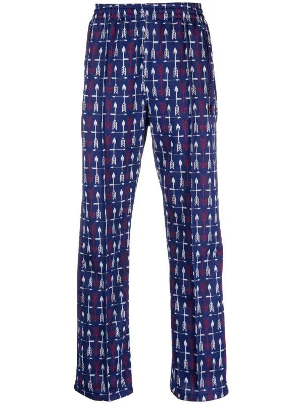 Needles !DS! DS23 Needles "Arrows" Butterfly Logo Blue Track Pants Size US 32 / EU 48 - 9 Thumbnail