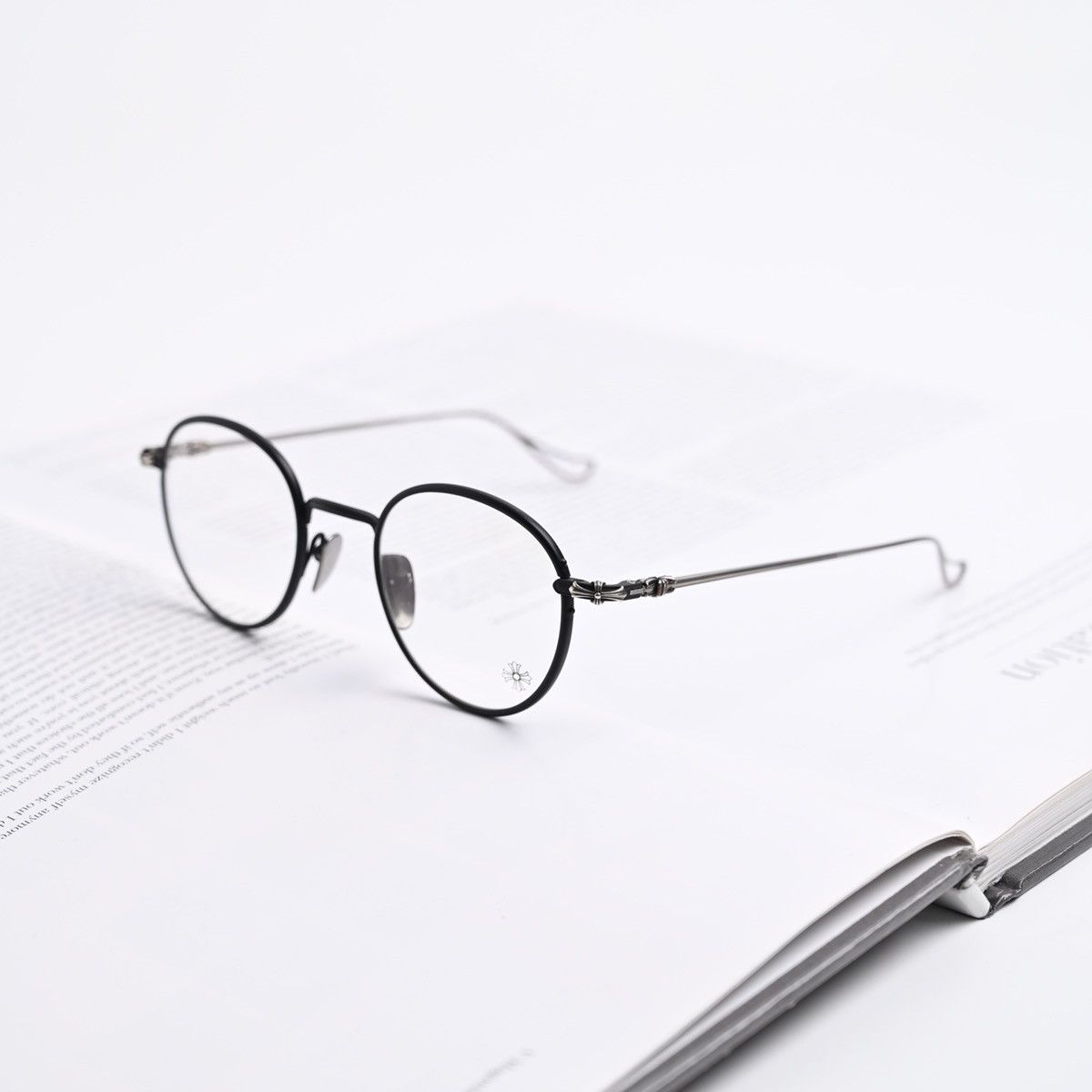 CHROME HEARTS SINNERGASM MATTE BLACK/ ANTIQUE SILVER GLASSES