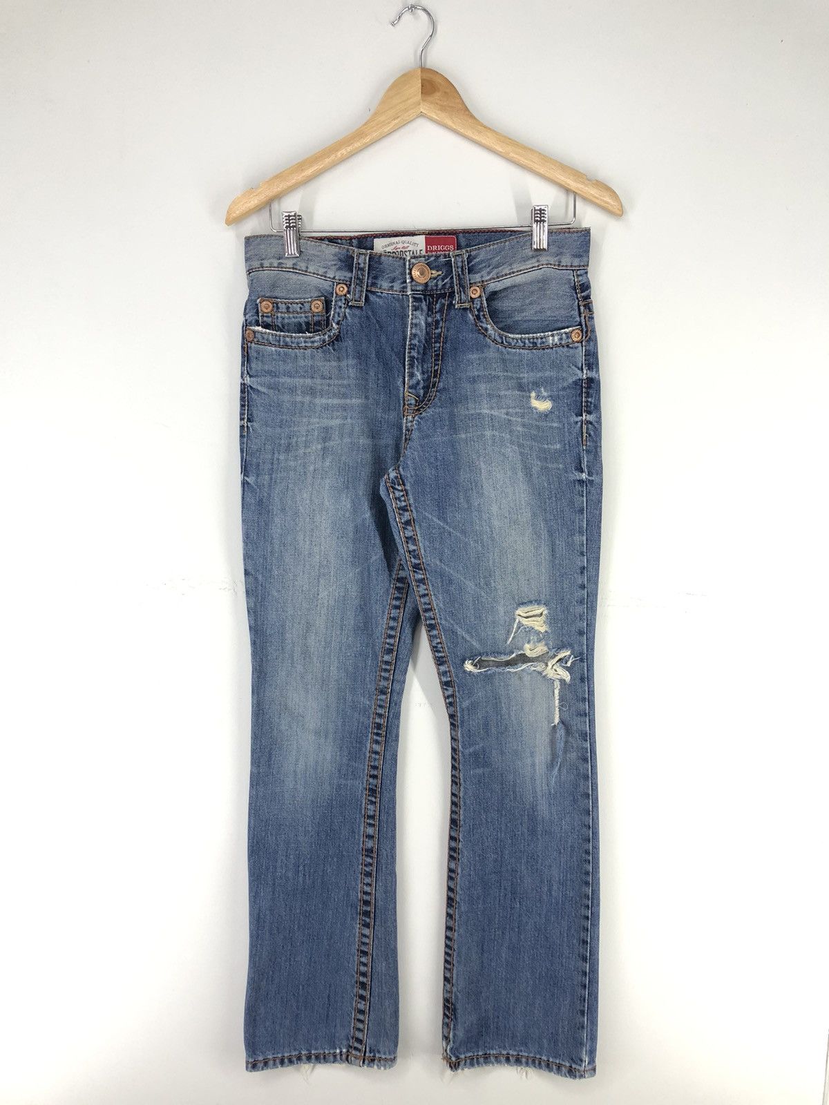 Aeropostale Vintage Aeropostale Driggs Slim Bootcut Distressed Jeans Size US 29 - 1 Thumbnail