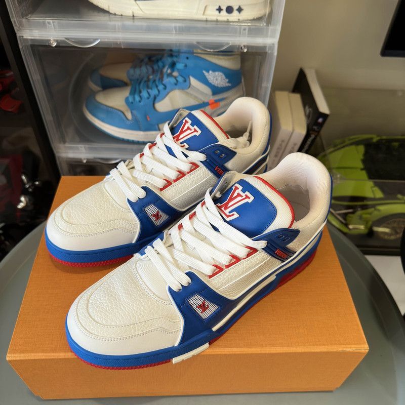 Louis Vuitton Louis Vuitton Trainer Color-Blocked Fashion Sneakers -2508 Size US 9 / EU 42 - 7 Thumbnail