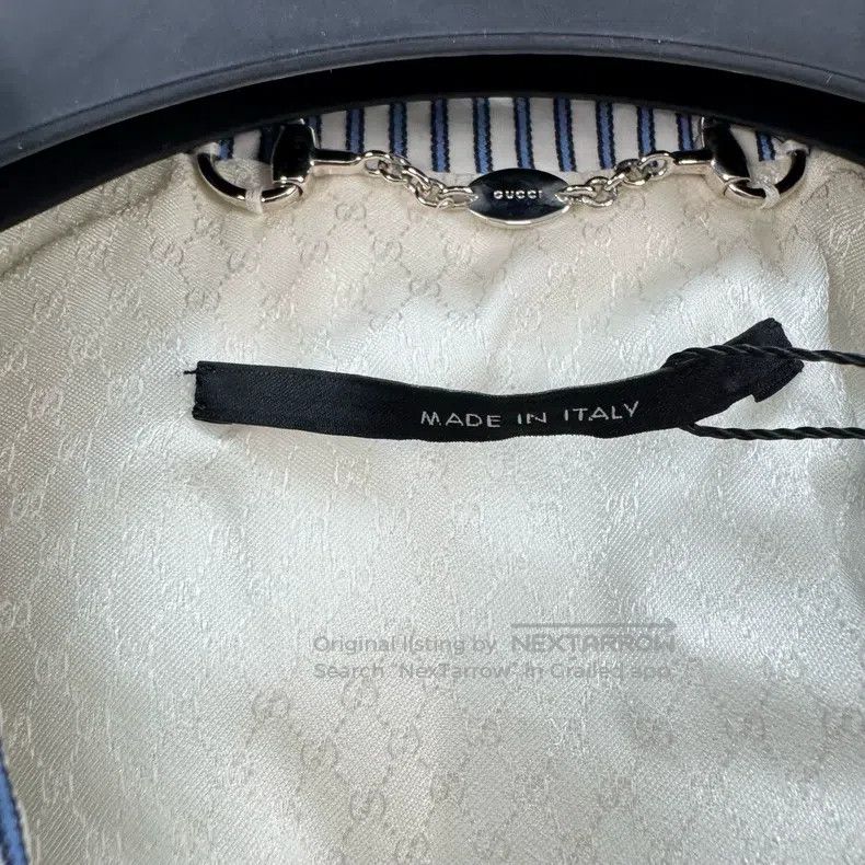 Gucci Gucci Silver buckle striped suit jacket Size 40R - 5 Thumbnail