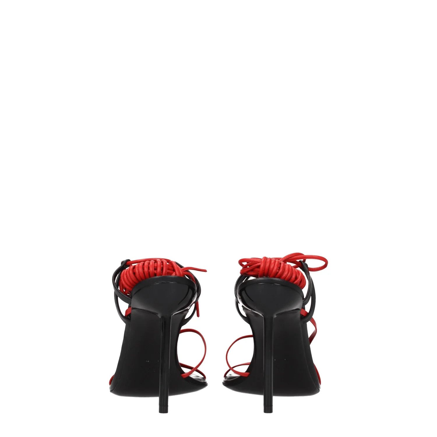 Salvatore Ferragamo ob1o1e1224 Leather Sandals in Red/Black Size US 5.5 / IT 35.5 - 5 Thumbnail