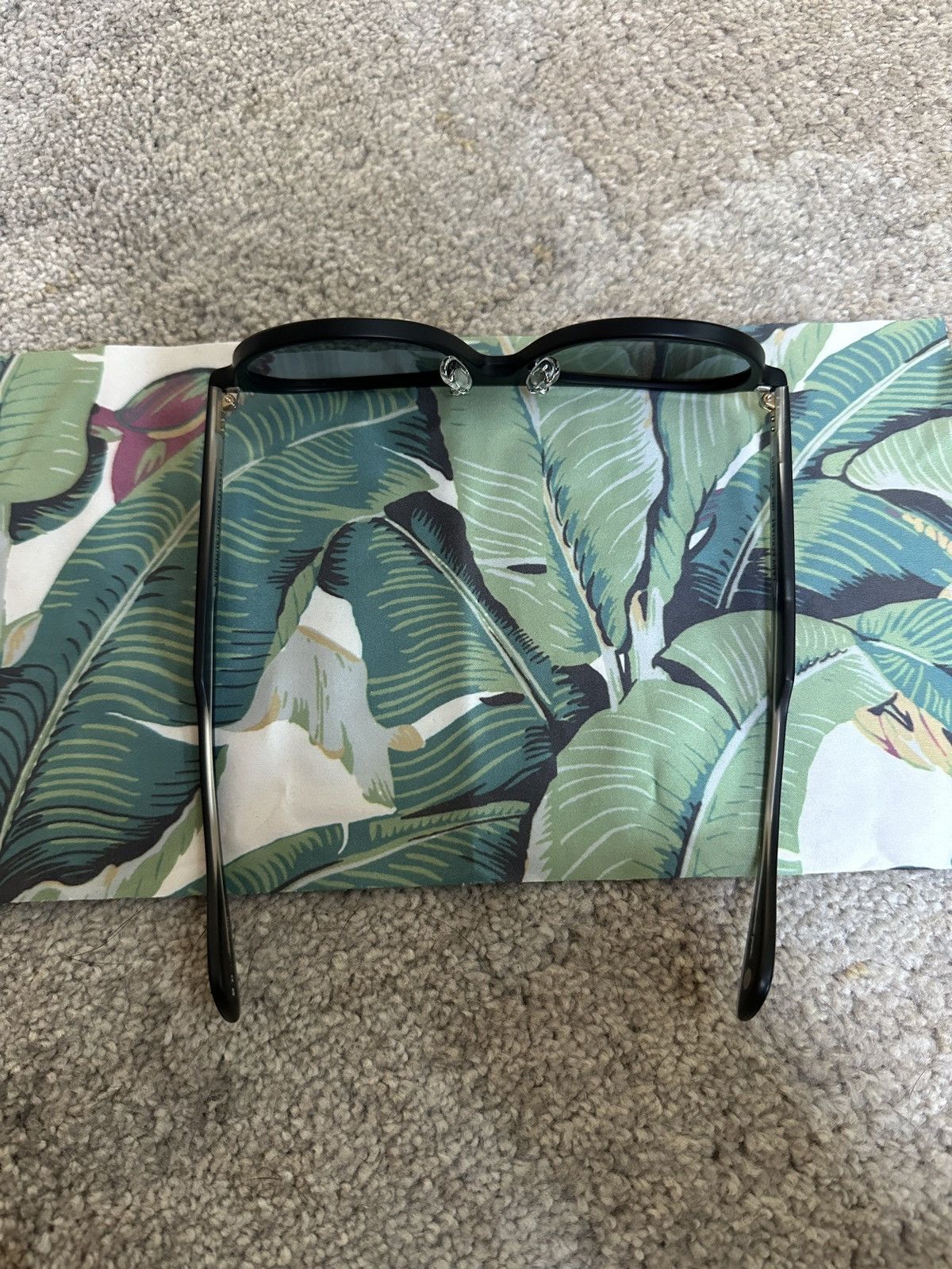 Garrett Leight Lady Eckhart Black MBK Sunglasses Size ONE SIZE - 9 Thumbnail