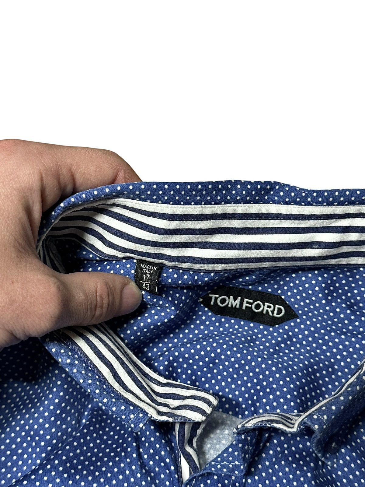 Tom Ford Tom Ford shirt blue luxury Size US S / EU 44-46 / 1 - 5 Thumbnail