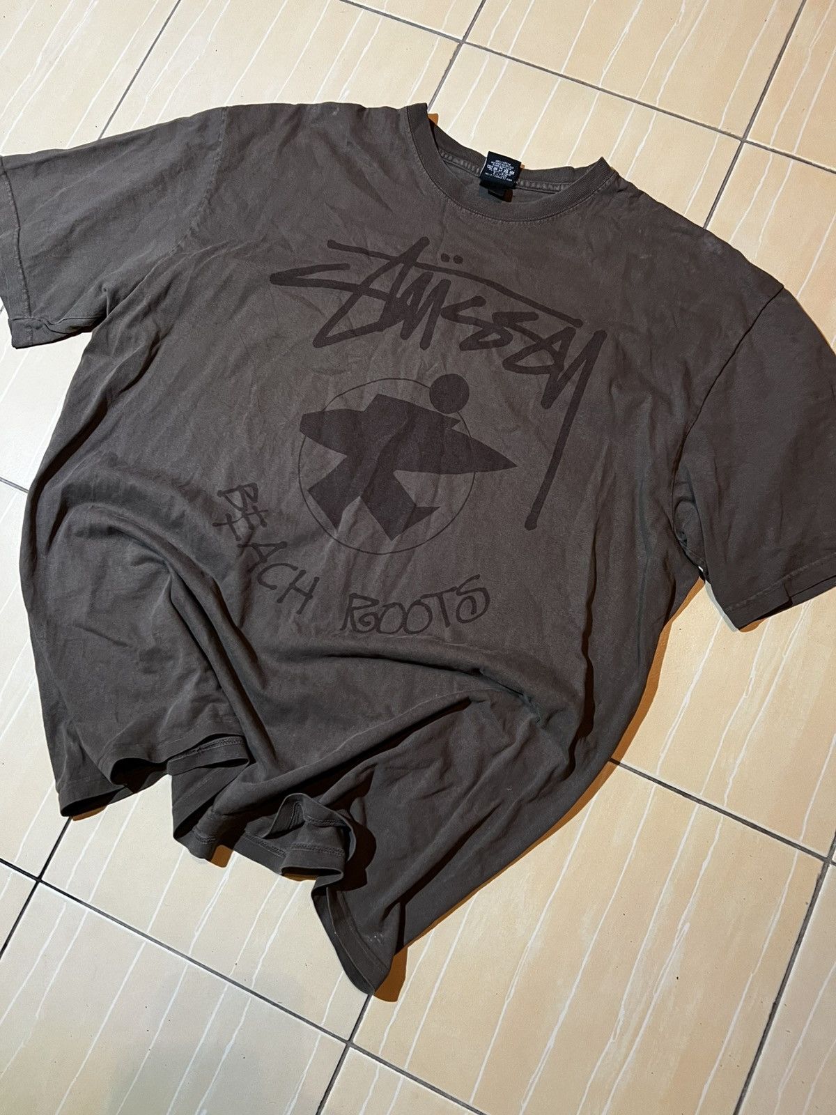 Stussy Stussy beach roots pigment dyed tee Size US XL / EU 56 / 4 - 1 Thumbnail