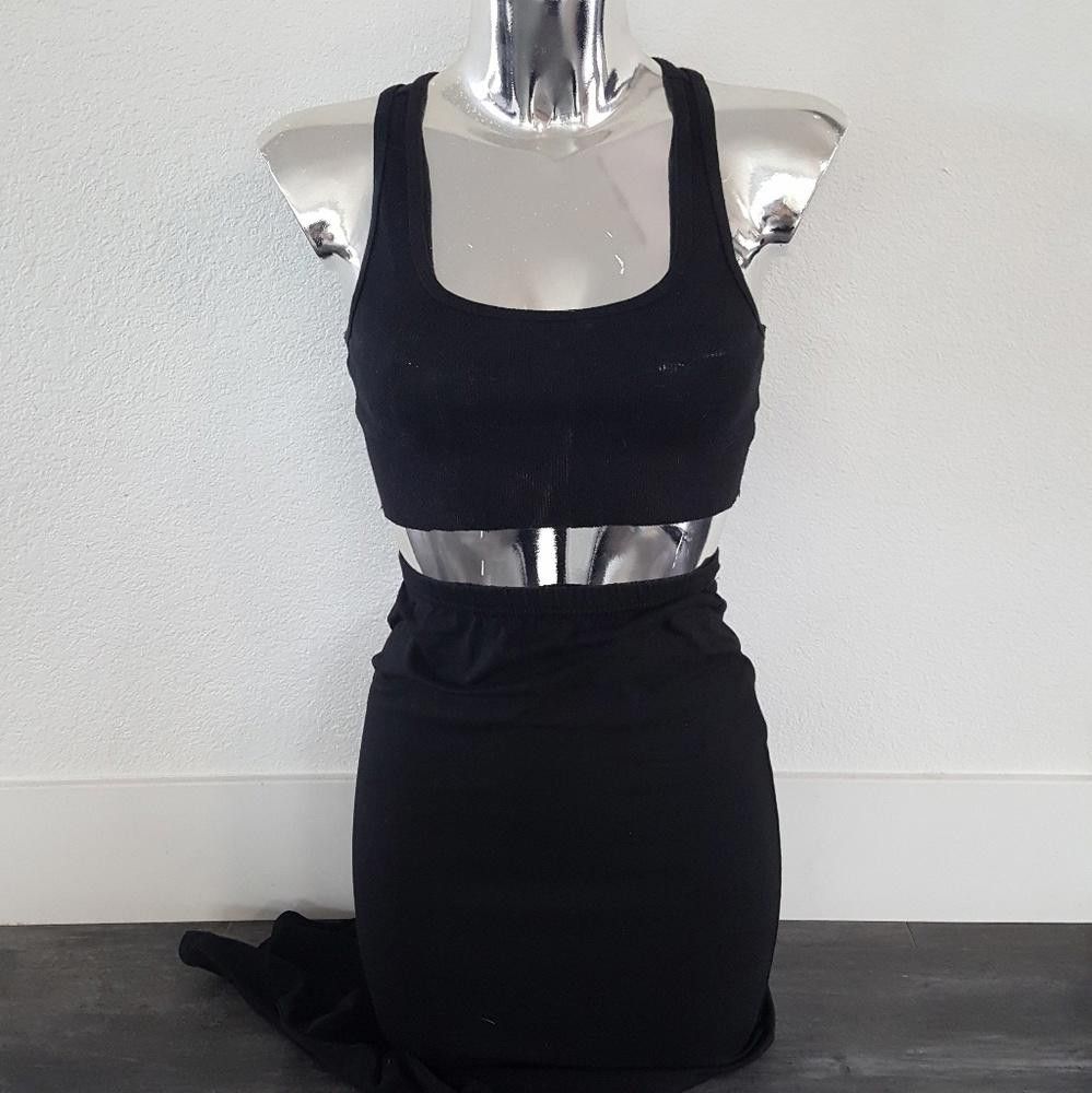 Designer Black Basic Long High Waisted Maxi Size 28" / US 6 / IT 42 - 1 Thumbnail