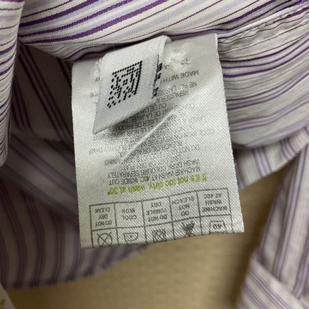 Ted Baker Ted Baker Striped Button Up Long Sleeve Shirt Men Size 5(XL) Size US XL / EU 56 / 4 - 2 Thumbnail
