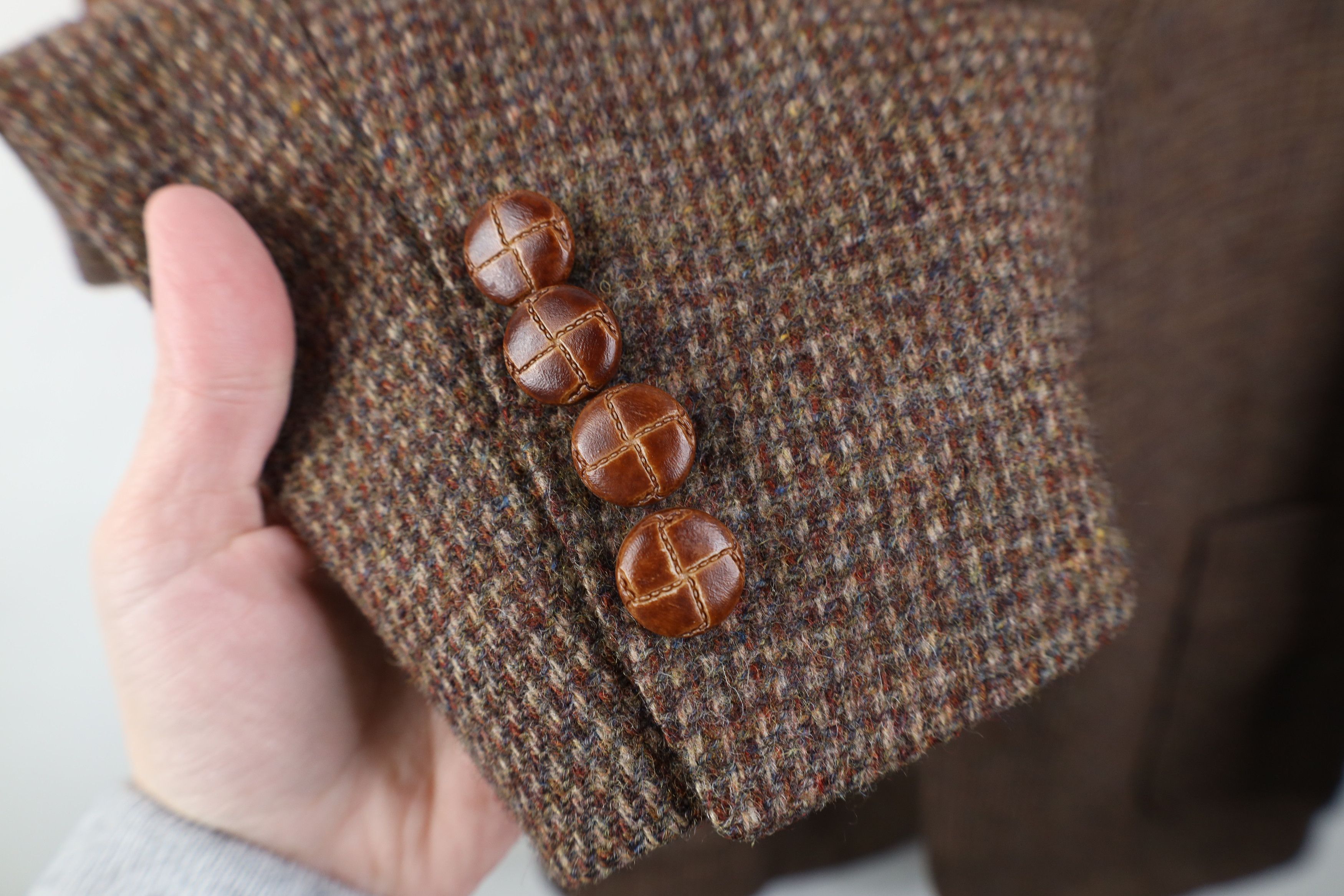 Vintage Vintage 70s Suede Elbow Patch Suit Coat Blazer Jacket USA Size US XXL / EU 58 / 5 - 6 Thumbnail