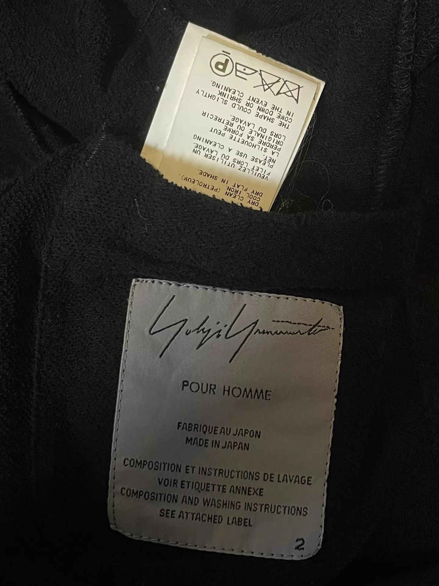 Yohji Yamamoto Yohji Yamamoto PourHomme S/S12 Stand Collar Jacket Black 2 Size US M / EU 48-50 / 2 - 6 Thumbnail