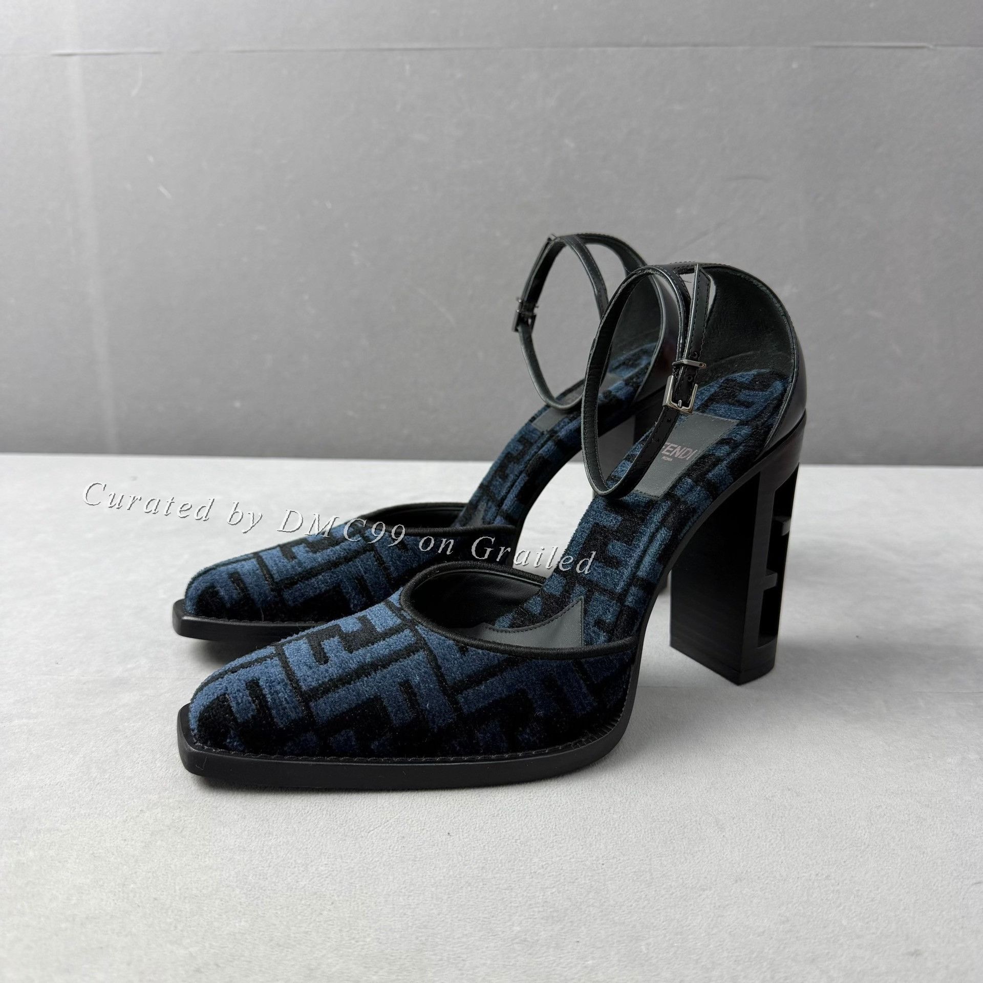 Fendi Fendi Double F Logo Open Heel Heels Size US 5 / IT 35 - 1 Thumbnail