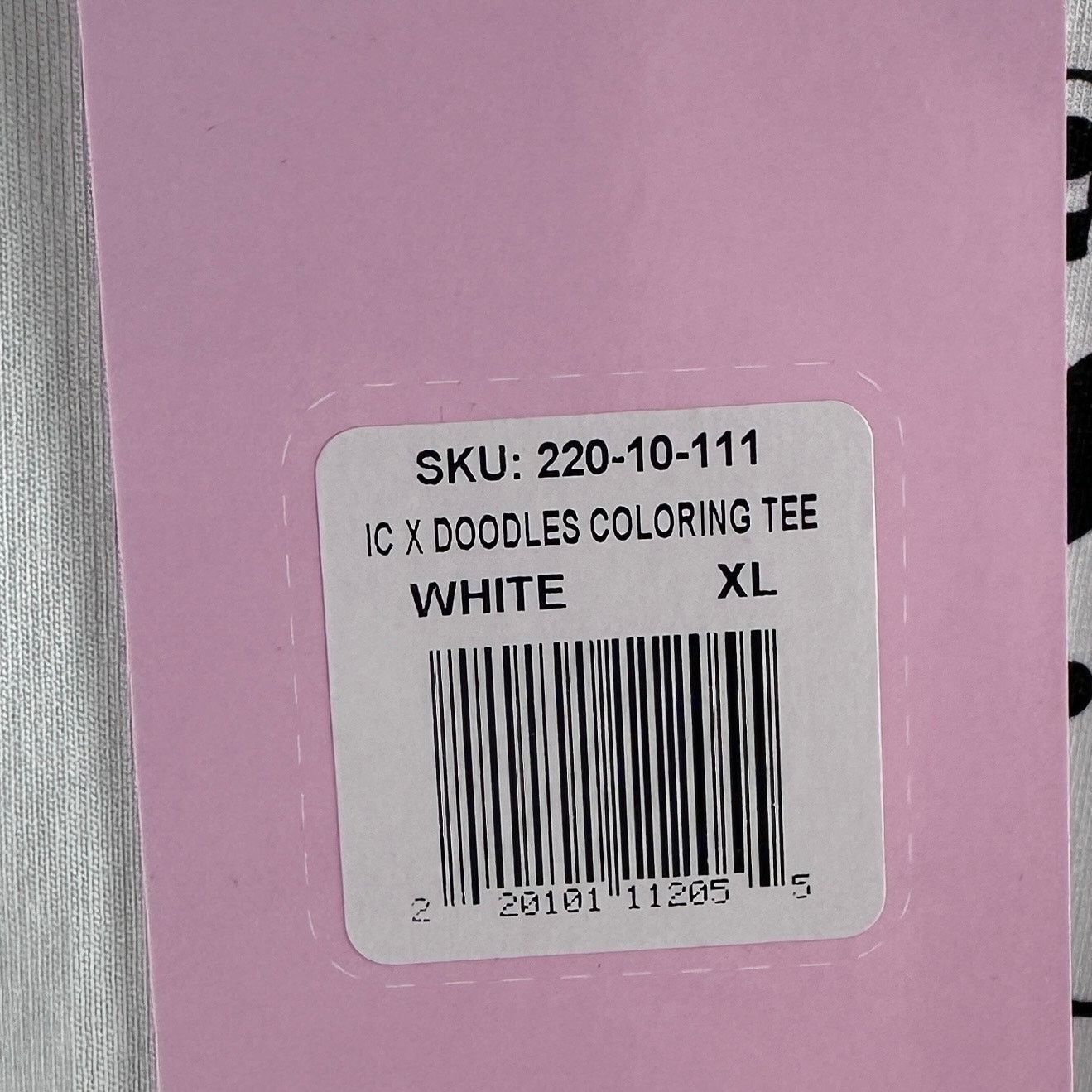 Icecream The Doodles White Coloring Tee Size US XL / EU 56 / 4 - 7 Thumbnail
