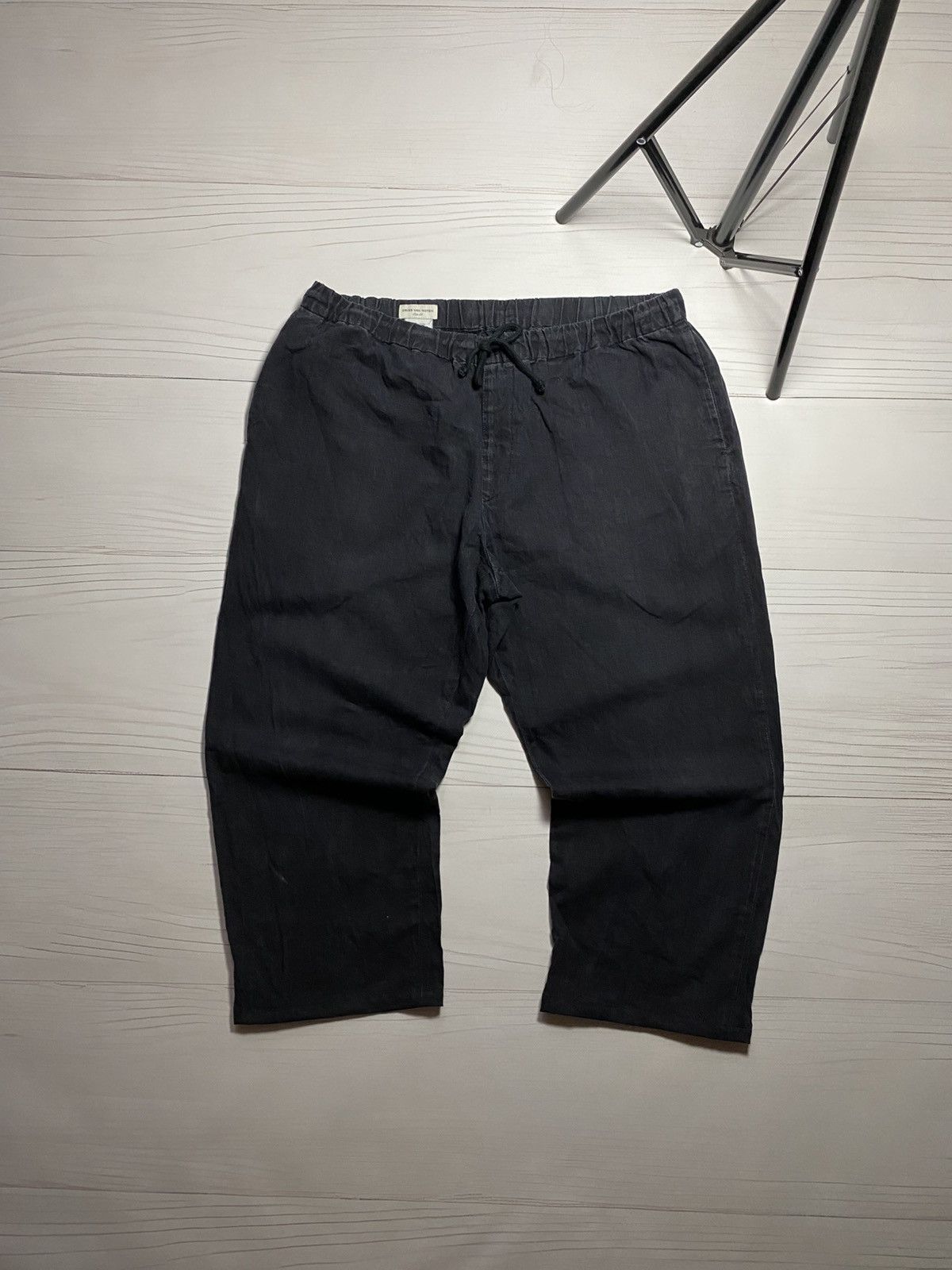 Dries Van Noten Dries Van Noten linen designer cropped pants Size 26" / US 2 / IT 38 - 1 Thumbnail