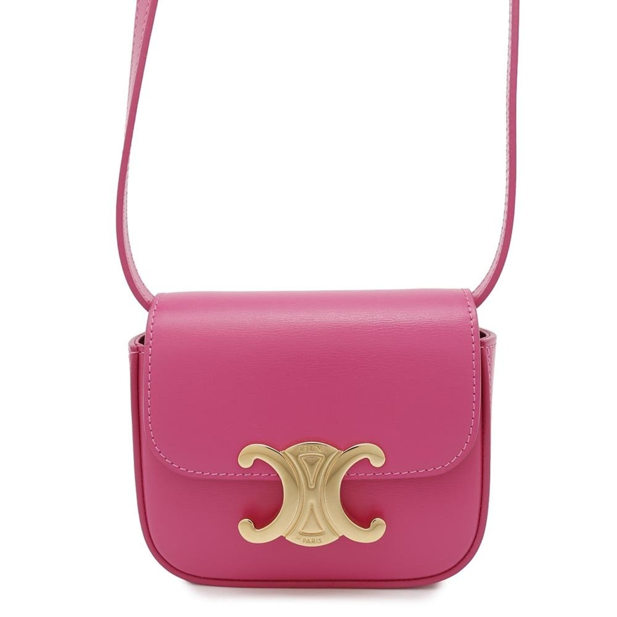 Celine Shoulder Bag Mini Claude Triomphe 10I513Dpv Celine in Pink, Women's
