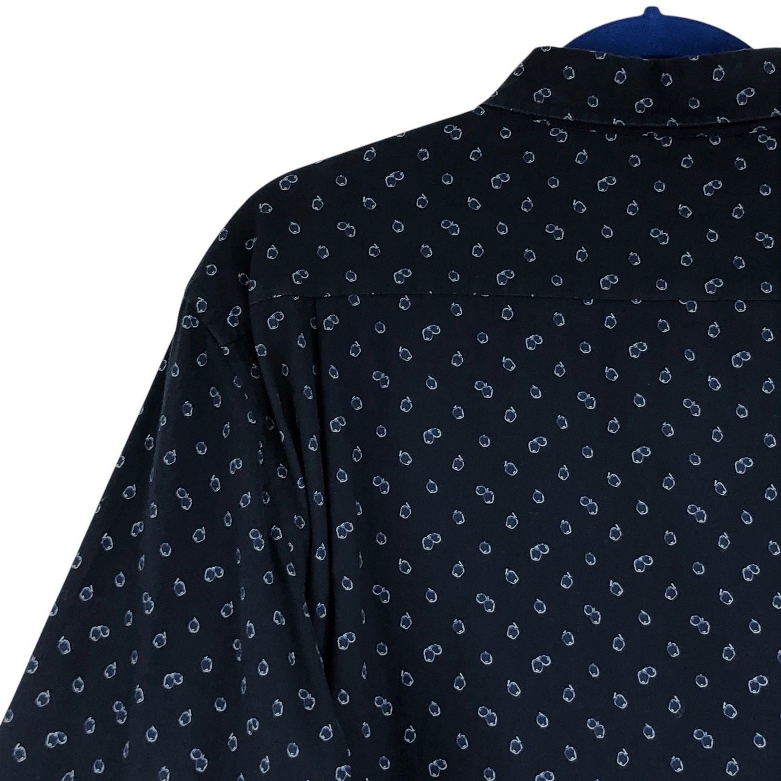 Rodd & Gunn Rodd & Gunn Shirt Navy Blue Original Fit Pattern Cotton Size US L / EU 52-54 / 3 - 13 Thumbnail