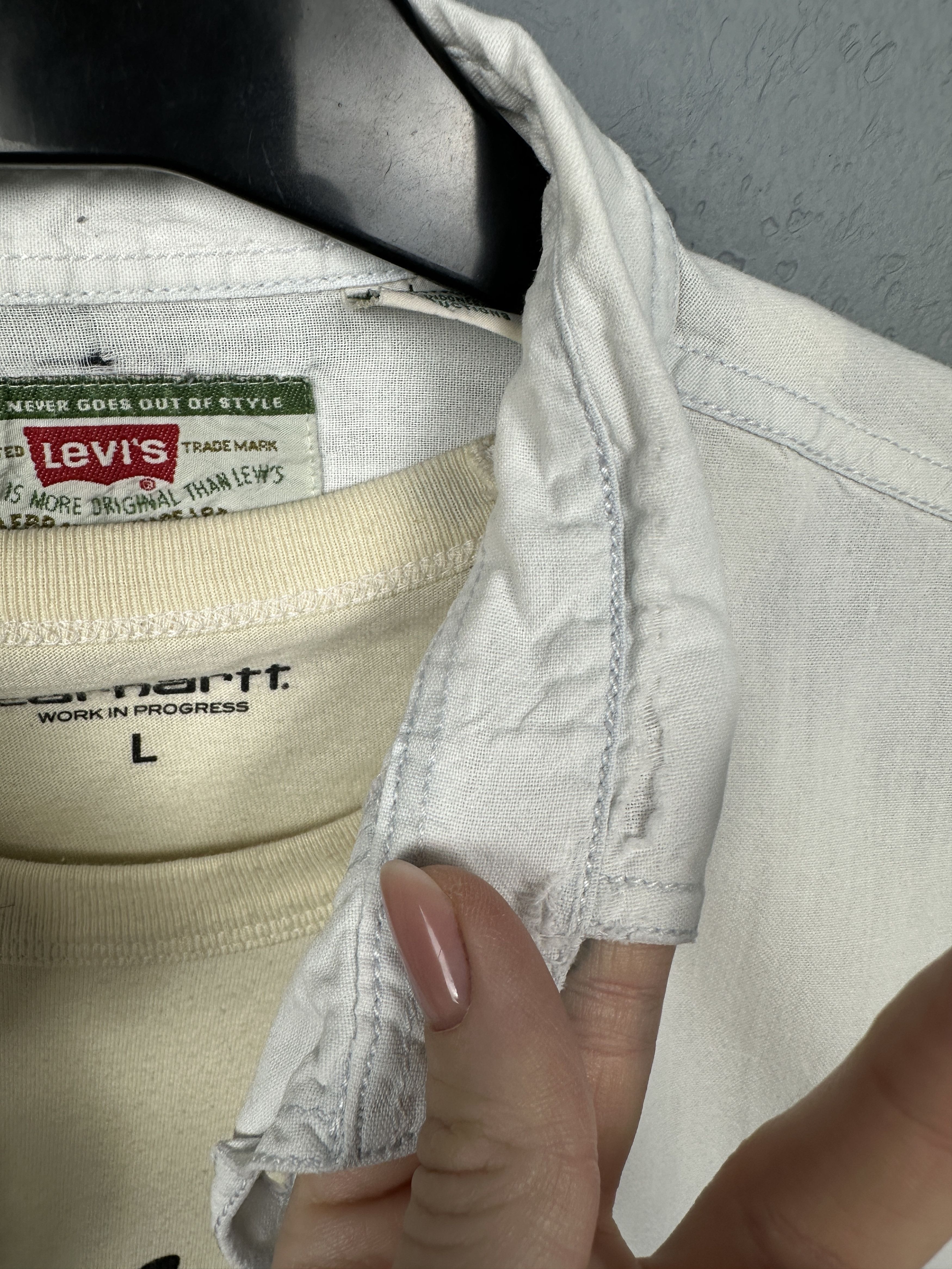 Levi's Levi's 90s Vintage Mens Jeans Denim Shirt Size US L / EU 52-54 / 3 - 6 Thumbnail