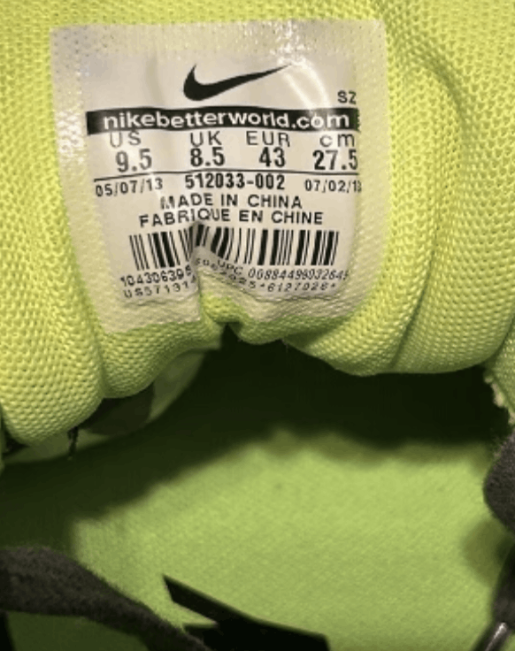 Nike Nike Men's Air Max 1 Split Black Volt - 512033-002 Size 9.5 Size US 9.5 / EU 42-43 - 8 Thumbnail