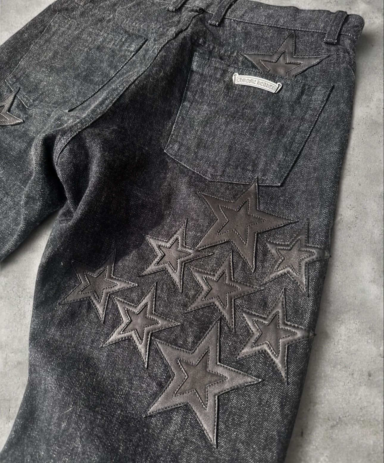 Chrome Hearts Chrome Hearts Star Patch Raw Denim Jeans Size US 31 - 4 Thumbnail