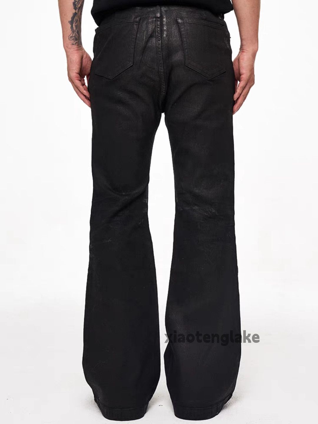 Jean × Vintage Washed faded dirty stain paint punk grunge flared jeans Size US 30 / EU 46 - 7 Thumbnail