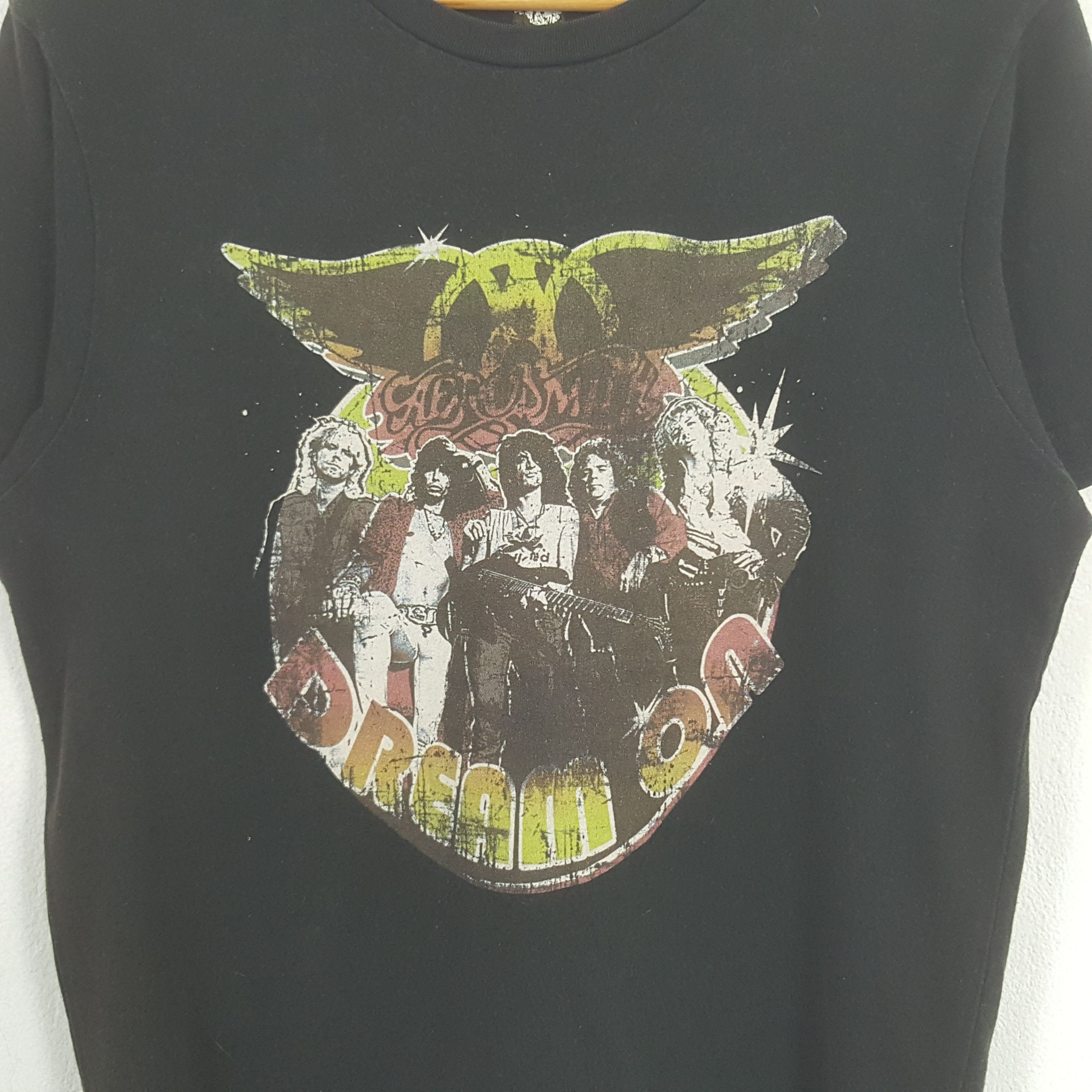 Aerosmith Vintage Uniqlo X Aerosmith Dream On Rock Band Tshirt RR19 Size US M / EU 48-50 / 2 - 2 Thumbnail