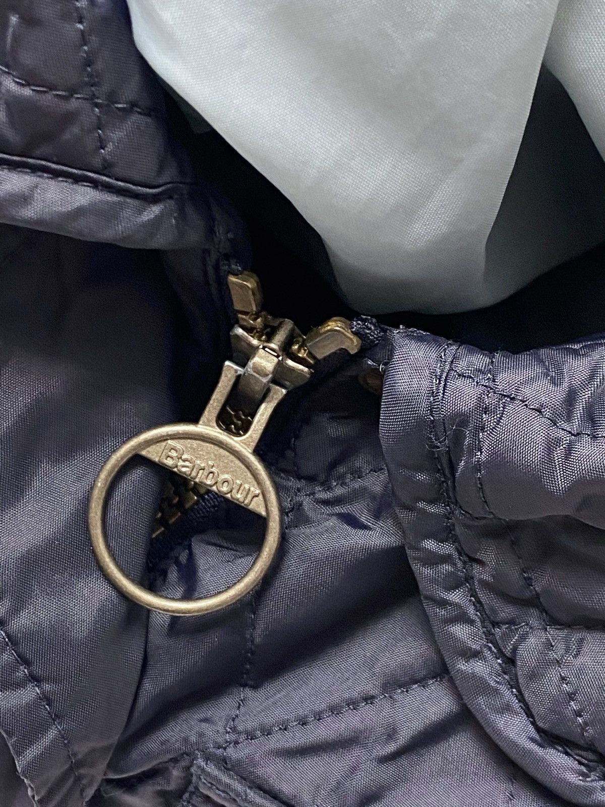 Barbour Vintage BARBOUR Quilted Deep Blue Navy Jacket Size XS / US 0-2 / IT 36-38 - 4 Thumbnail