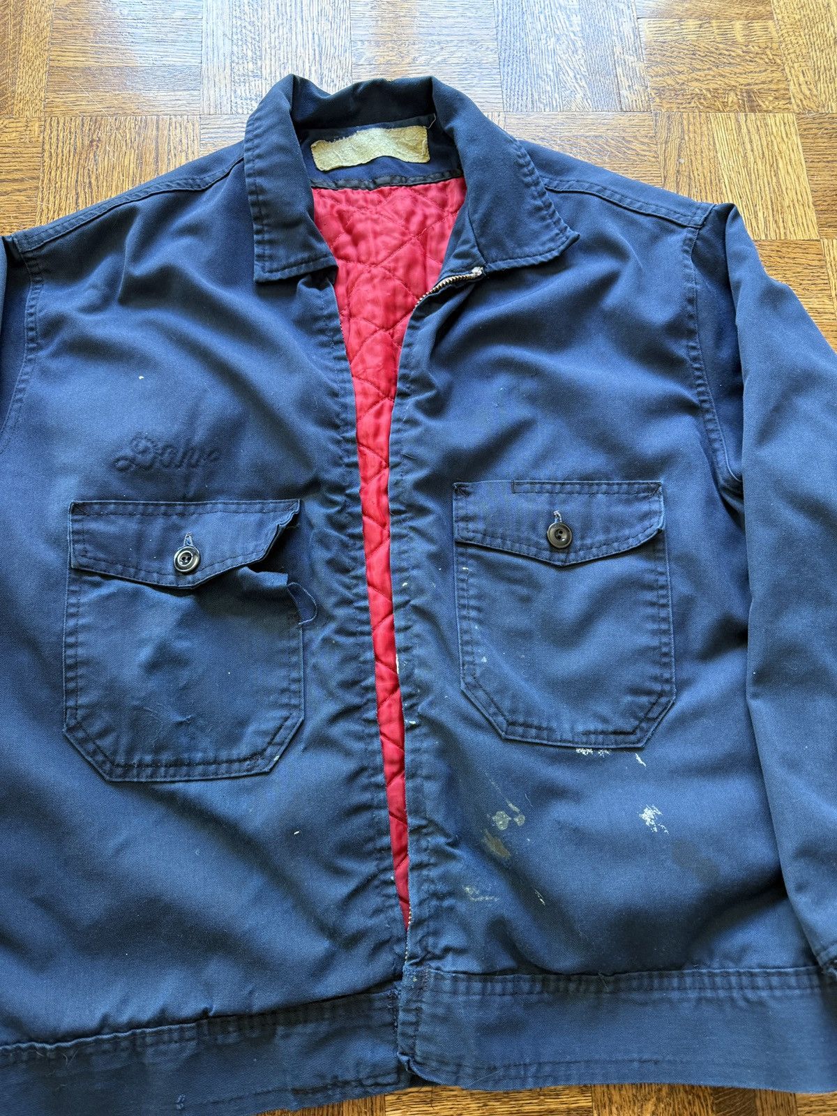 Vintage Vintage Chain Stitched Uniform Quilted Boxy Work Jacket Size US M / EU 48-50 / 2 - 3 Thumbnail