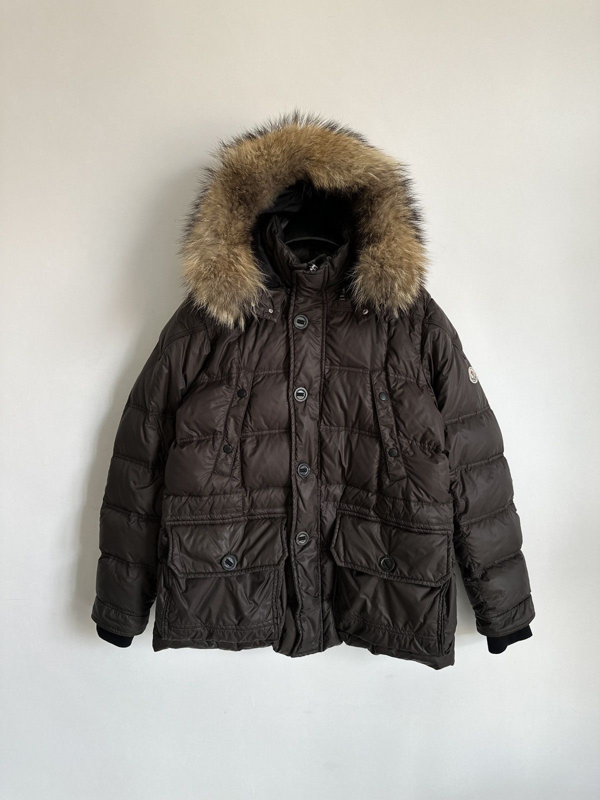 image of Moncler Puffer in Khaki, Men's (Size 2XL)