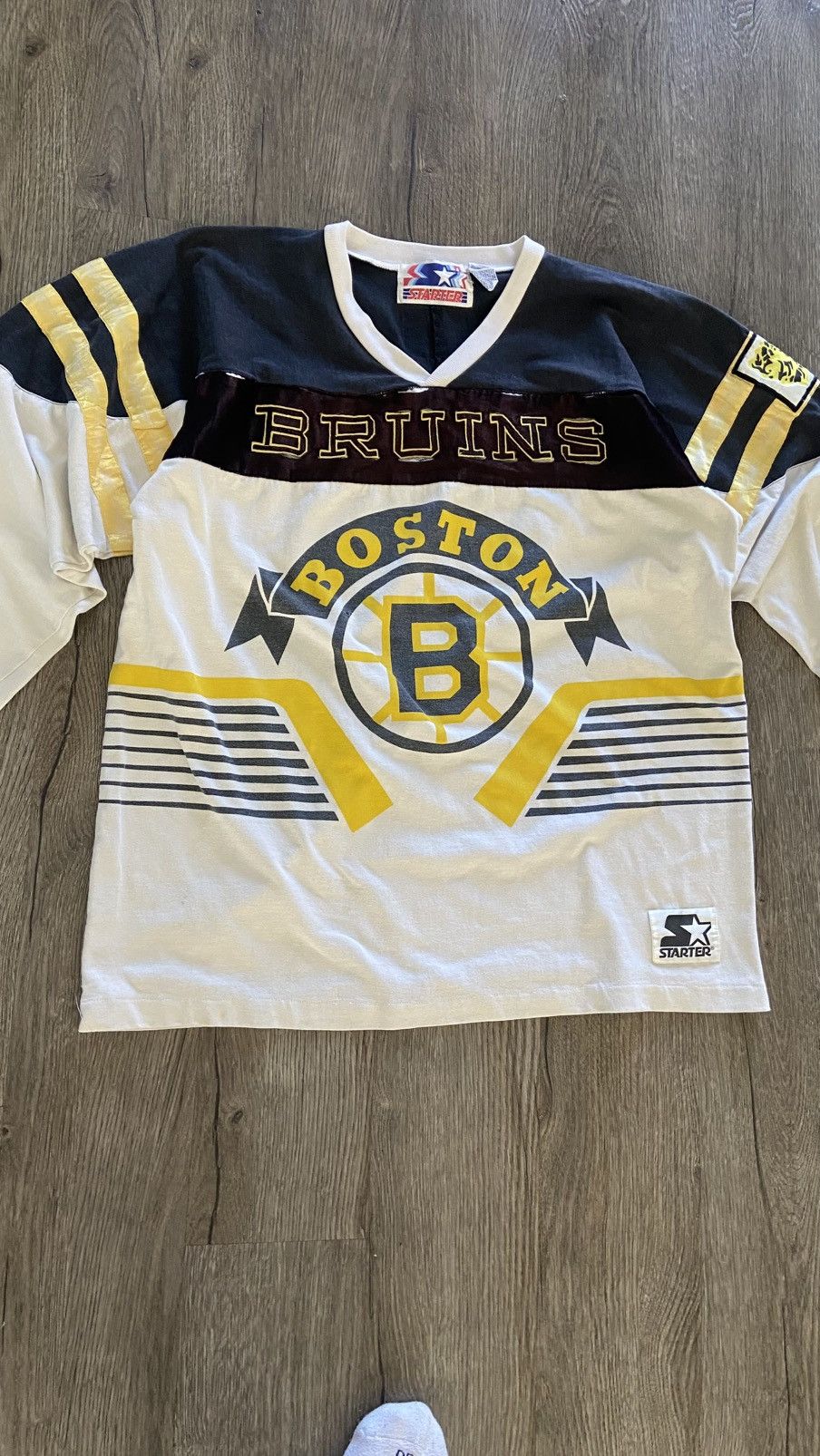 Other 80s Starter Bruins Long-Sleeve Tee Size US L / EU 52-54 / 3 - 3 Thumbnail