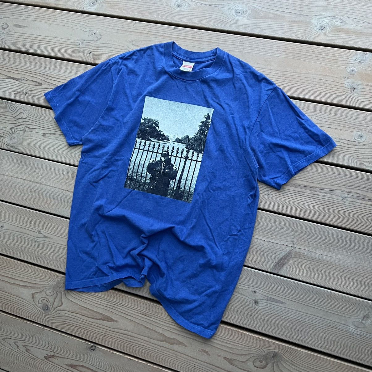 Public Enemy × Supreme × Undercover Supreme X Public Enemy X Undercover White House Tee Blue VTG Size US M / EU 48-50 / 2 - 2 Thumbnail