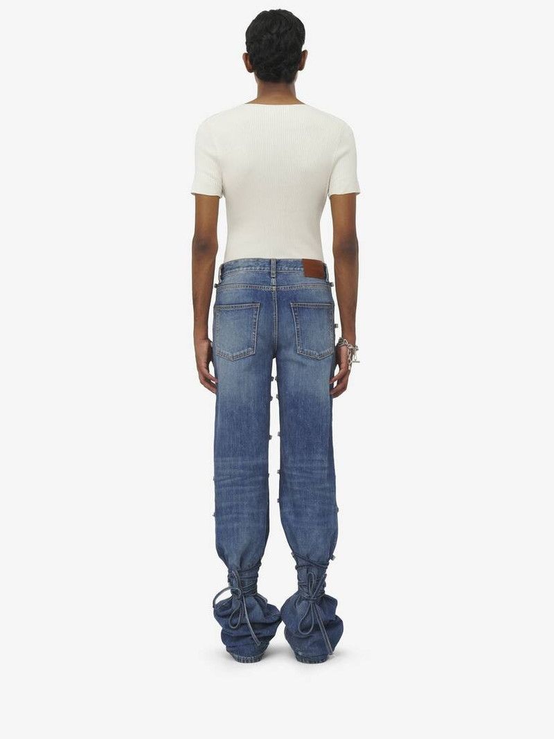 o1srvl11e0226 Rib Knit T-Shirt In Ivory