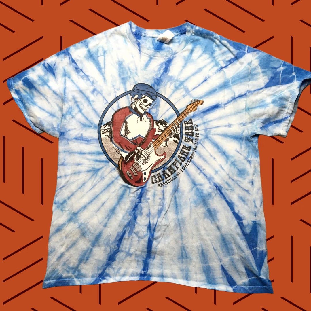Vintage Barstool Sports Champions Tour Shirt Mens XL Blue Tie Dye Hockey Graphic Tee Size US XL / EU 56 / 4 - 1 Thumbnail