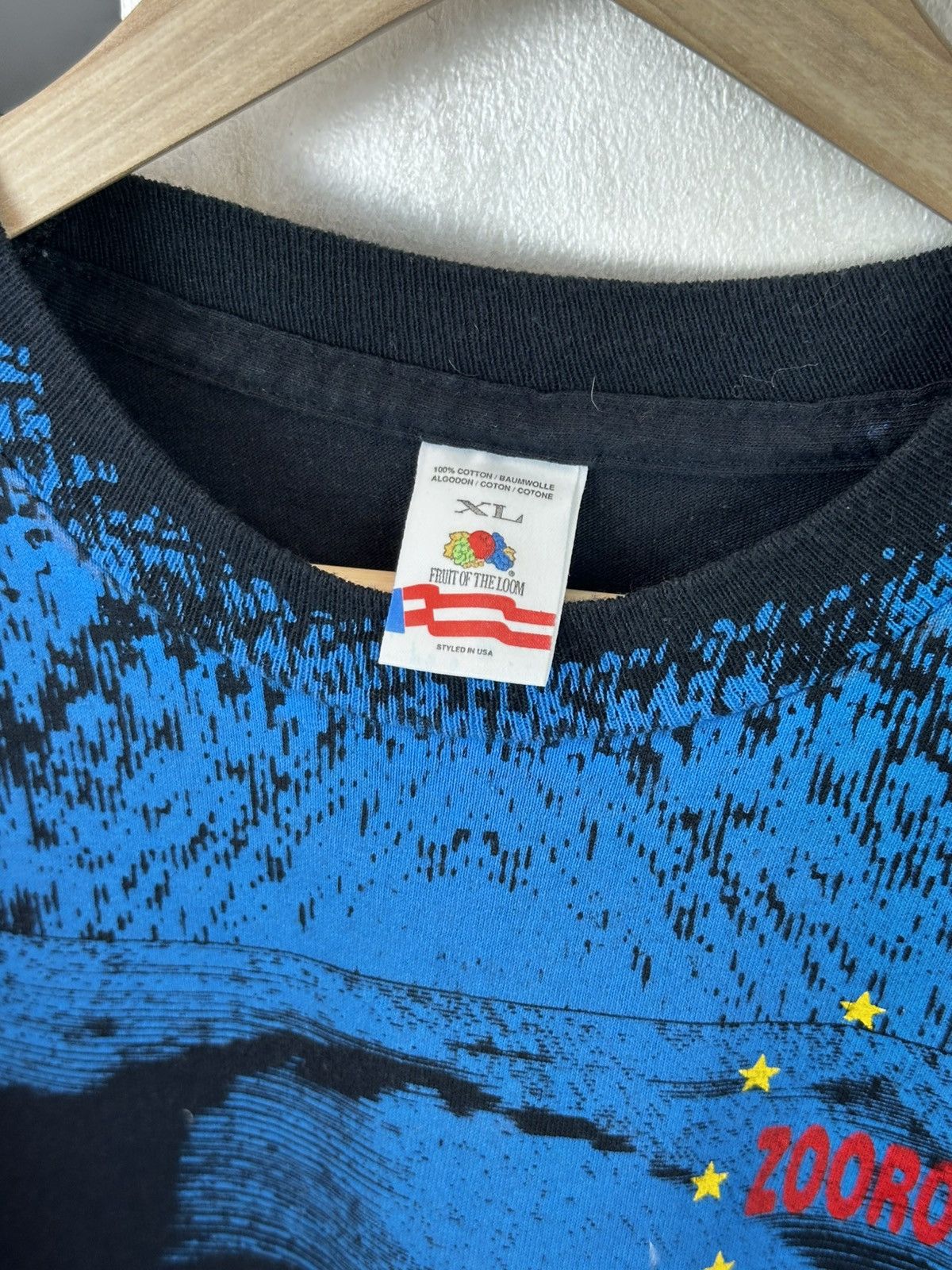 Band Tees U2 Zooropa 1993 T-Shirt Vintage Zoo TV The Final XL Rare Size US XL / EU 56 / 4 - 4 Thumbnail