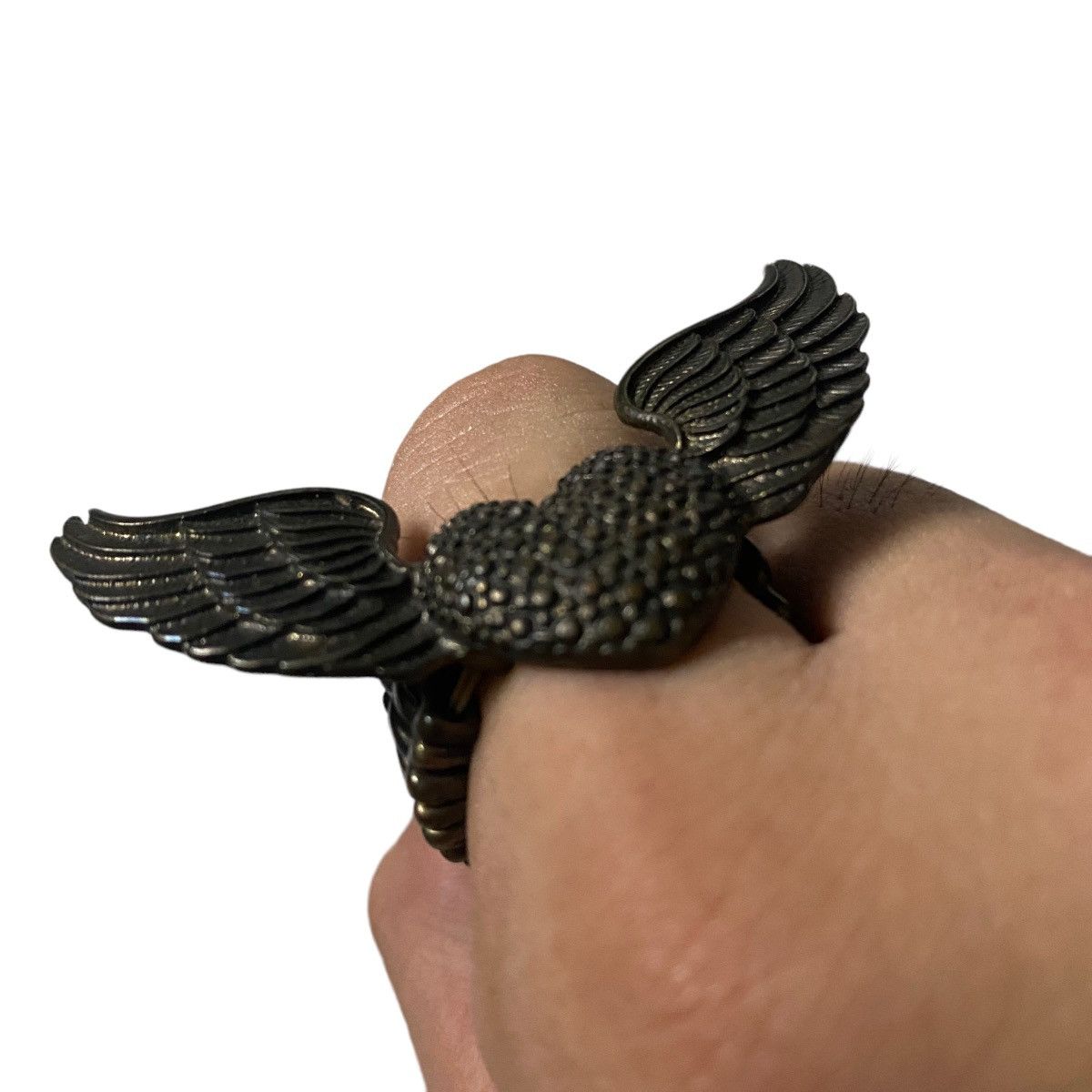 Steam Punk Heart Wing Junk Heaven Style Ring