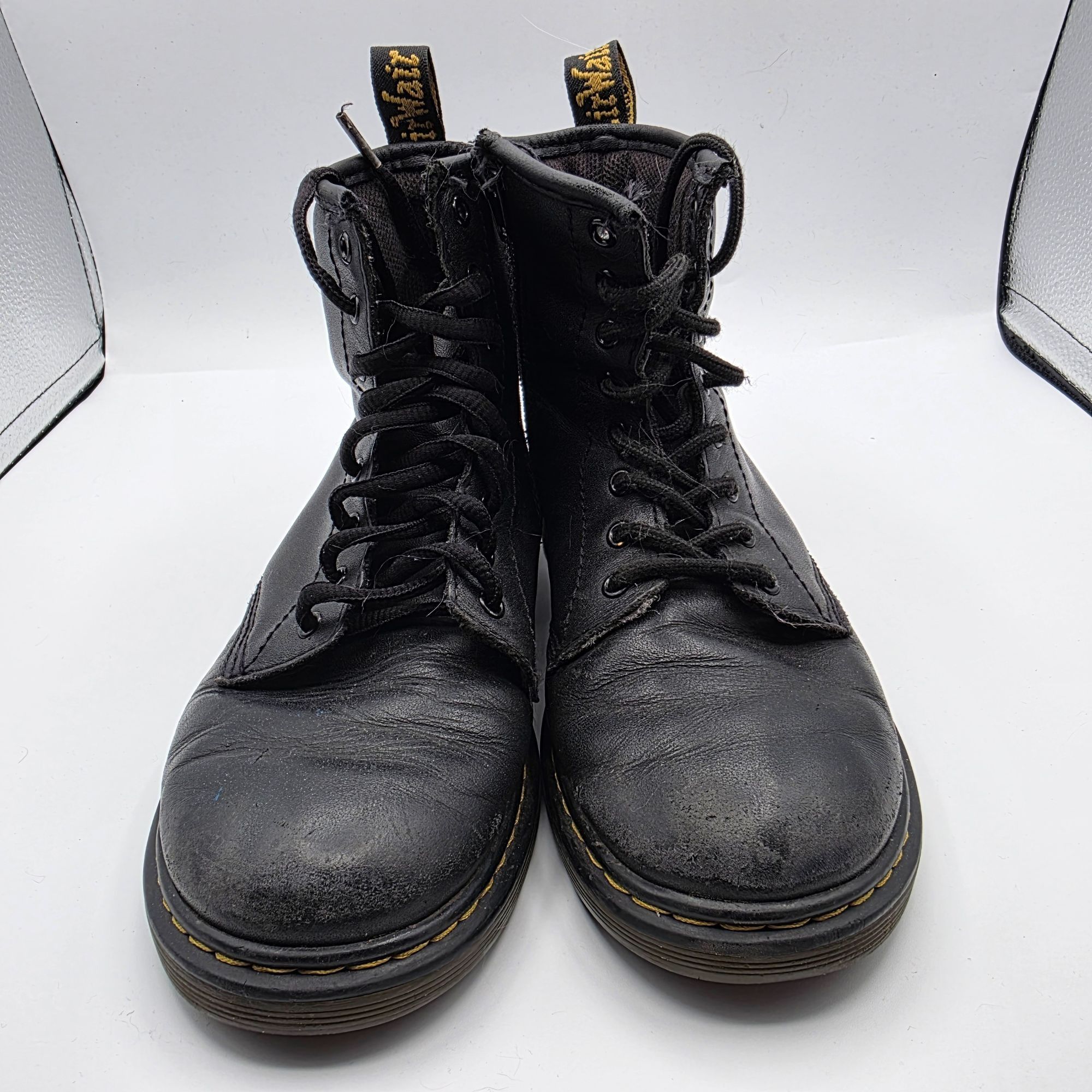 Dr. Martens Dr. Martens Womens Size 5 Black Leather Ankle Boots 1460 J S Size US 5 / IT 35 - 13 Thumbnail