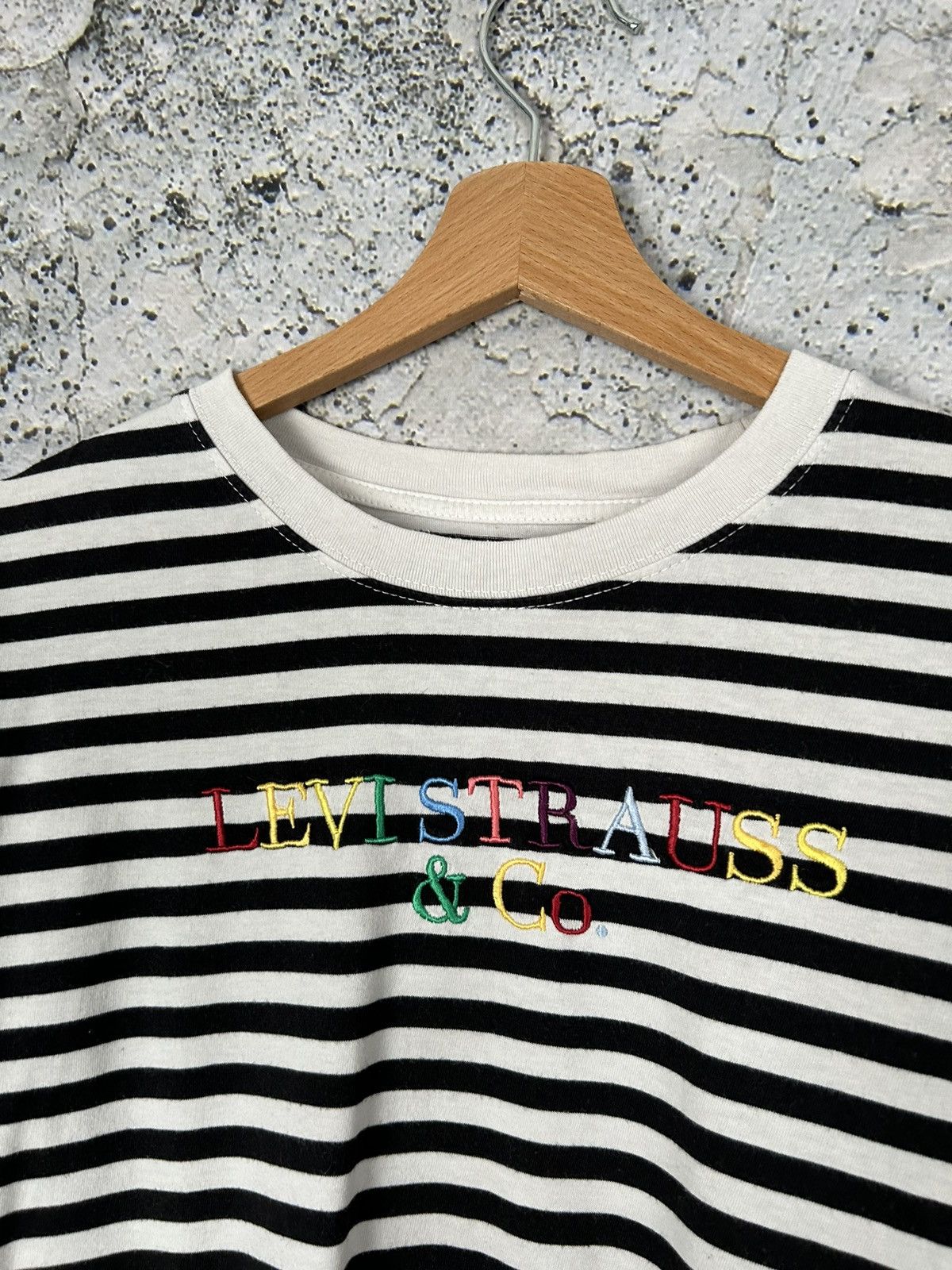 Levi's Levis Stripped Longsleeve Streetwear Hype Skate Rock Punk Size US XS / EU 42 / 0 - 3 Thumbnail