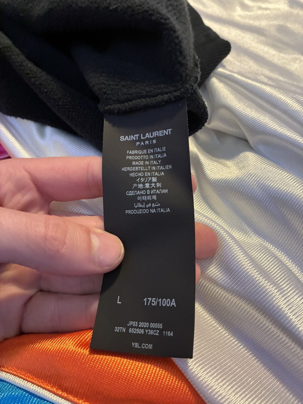 Saint Laurent Paris Saint Laurent Paris Crewneck Size US L / EU 52-54 / 3 - 5 Thumbnail