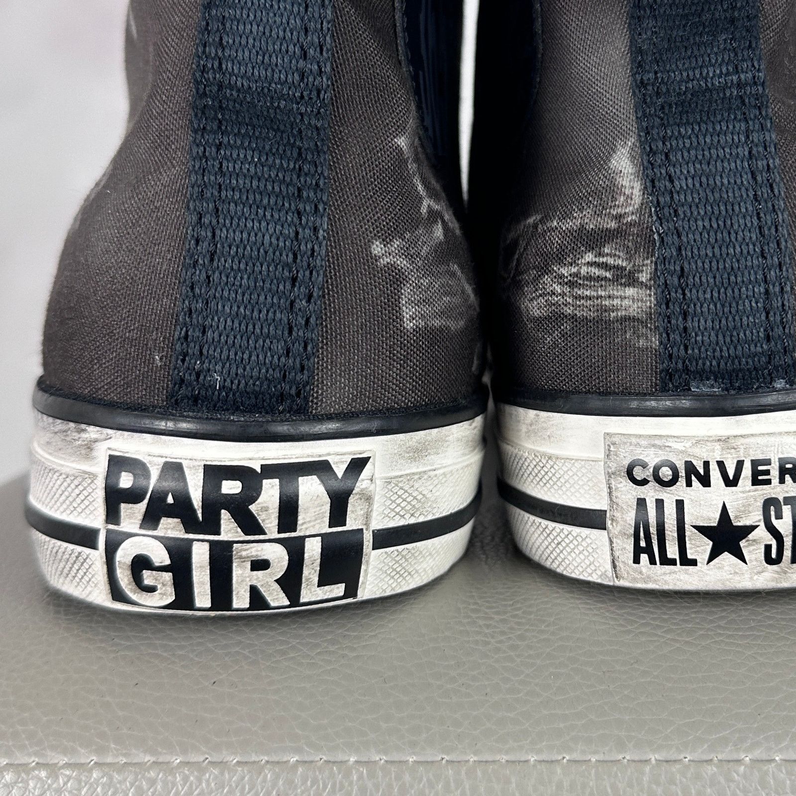 Converse Charli XCX Party Girl Distressed Chuck Taylor Grey Size US 10 / EU 43 - 5 Thumbnail