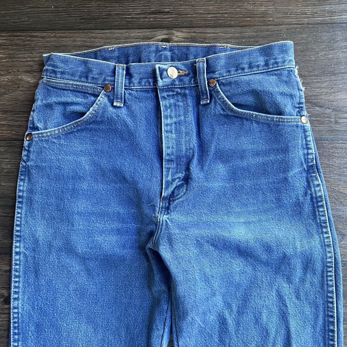 Wrangler Made in Mexico 2000s Tall & Thin Blue Denim 29x34 Size US 29 - 2 Thumbnail